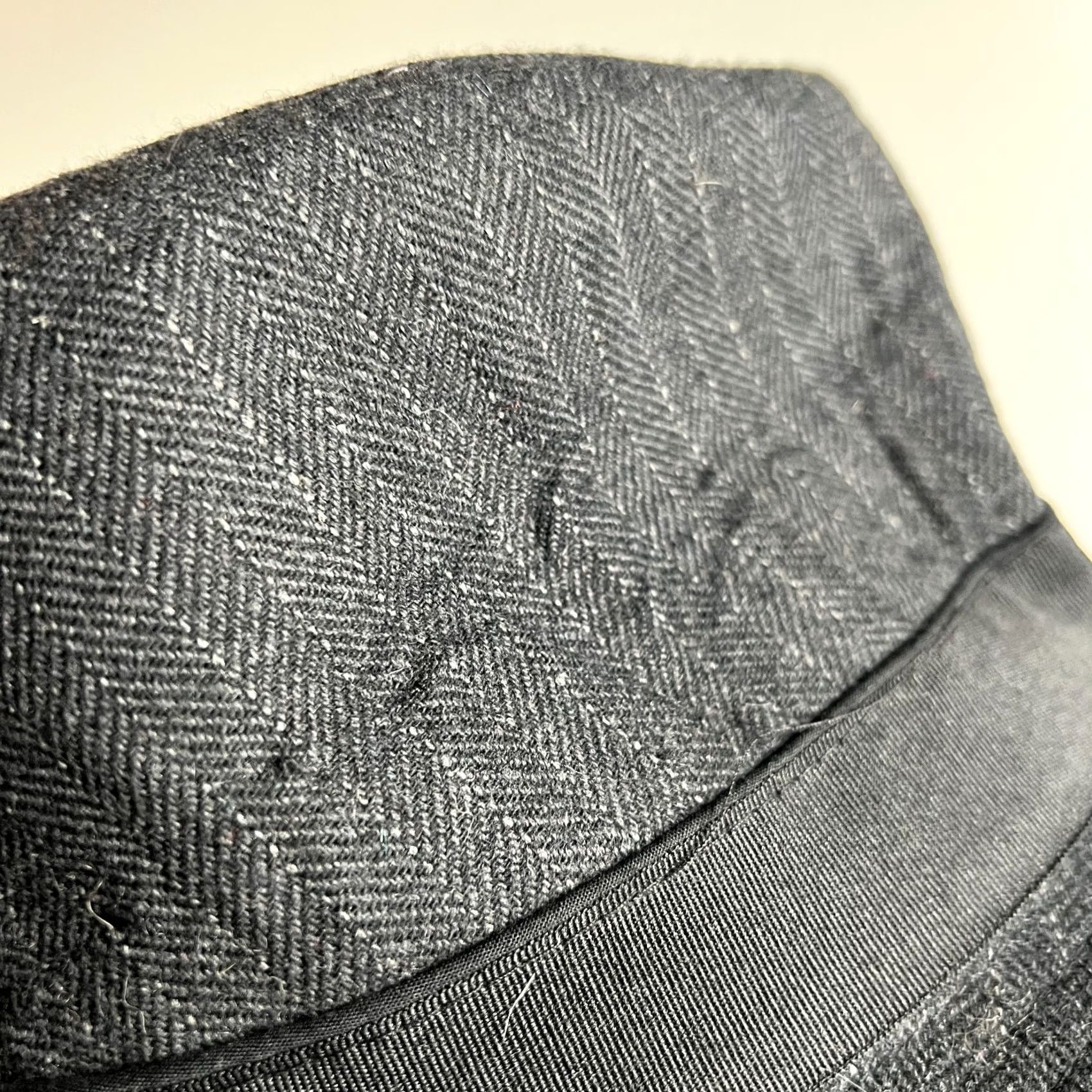 Stetson Stetson Wool Bucket Hat Herringbone Black Gray All American XL Men Bron Wool Bucket Hat XL Gray Stetson All American Men Size ONE SIZE - 5 Thumbnail