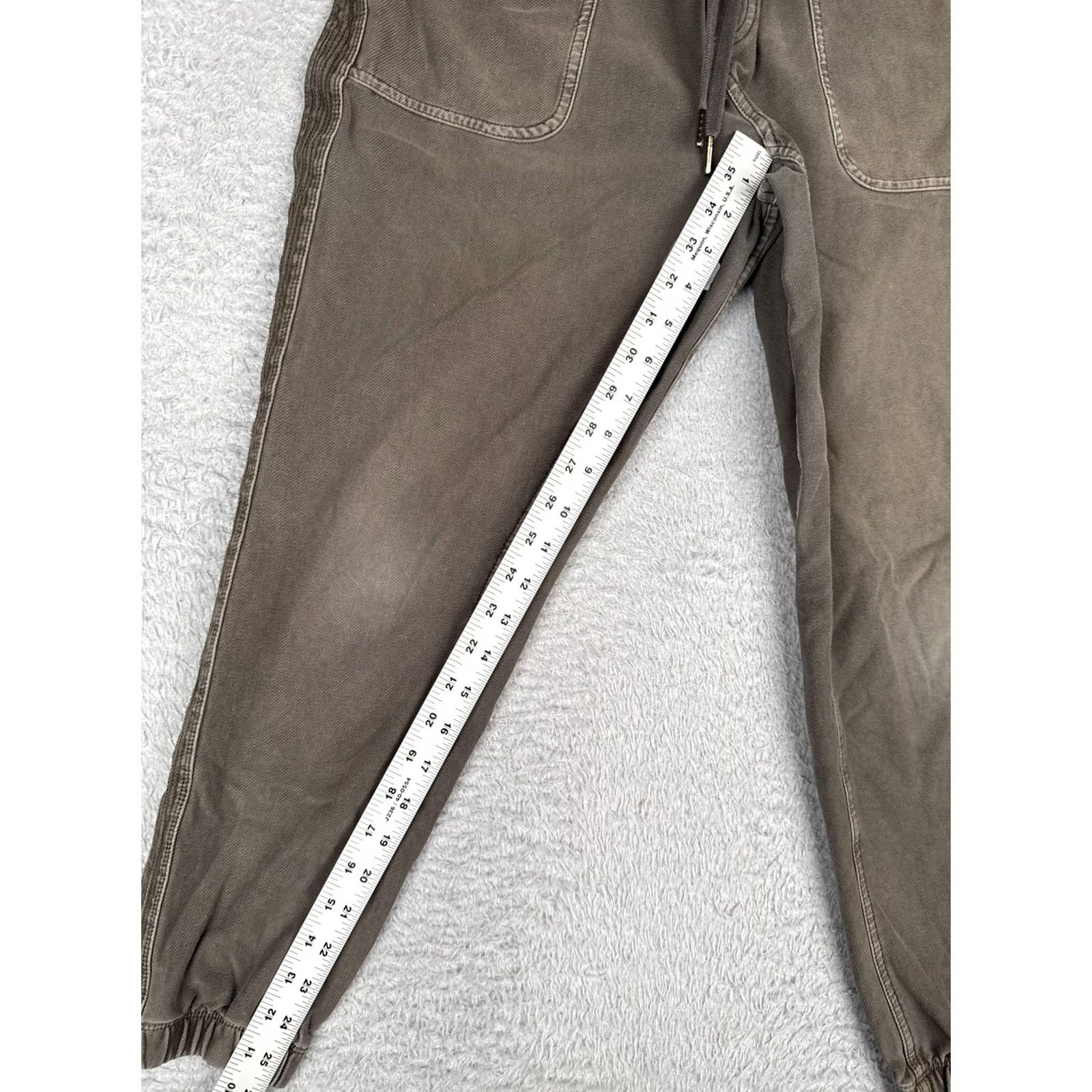 Athleta Athleta Farallon Jogger Pants Womens 8 Brown Twill Elastic Waist Pockets Casual Travel Size 30" / US 8 / IT 44 - 6 Thumbnail