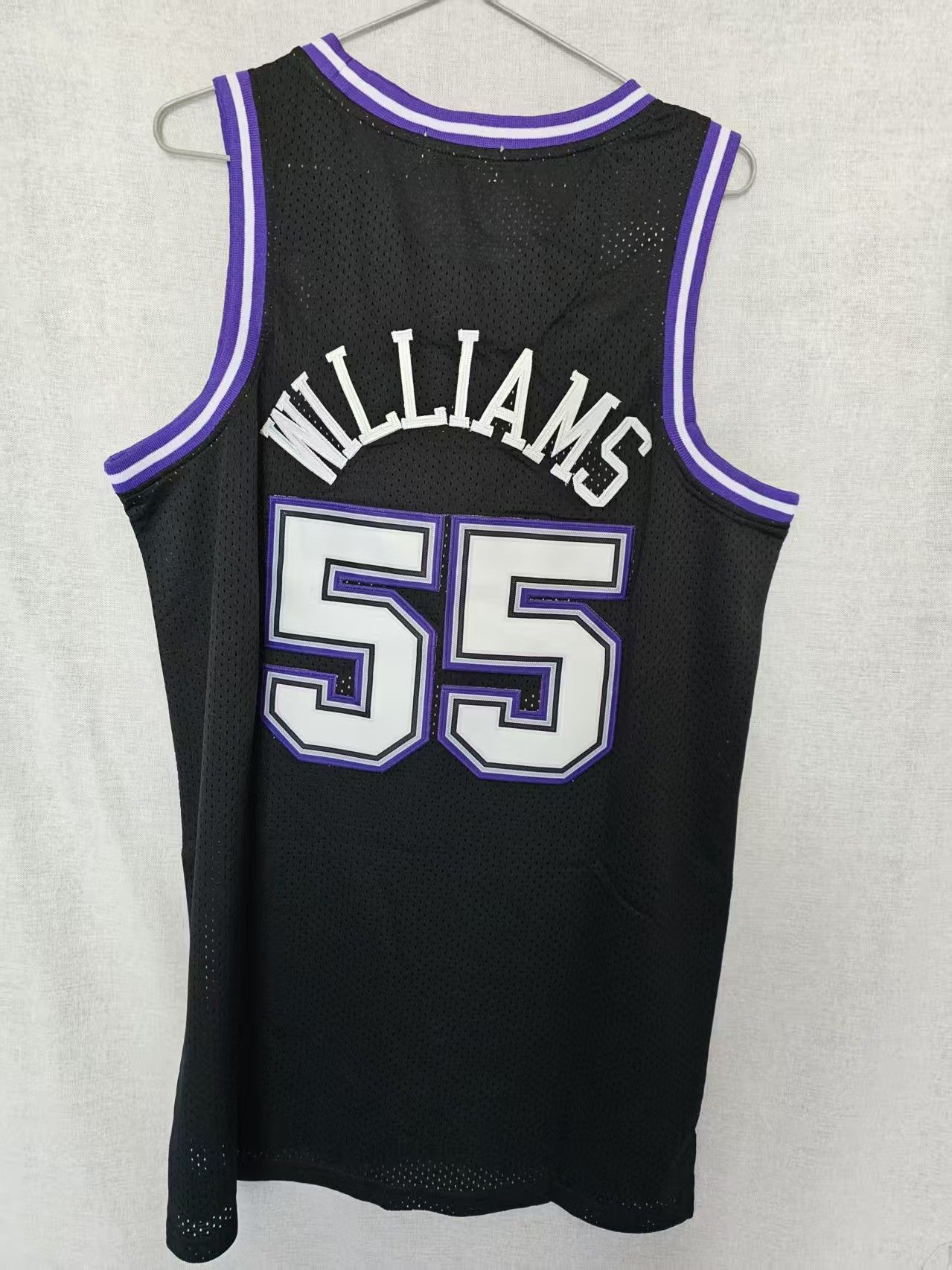 NBA Sacramento Kings #55 Jason Williams Jersey Black Size US XL / EU 56 / 4 - 2 Thumbnail