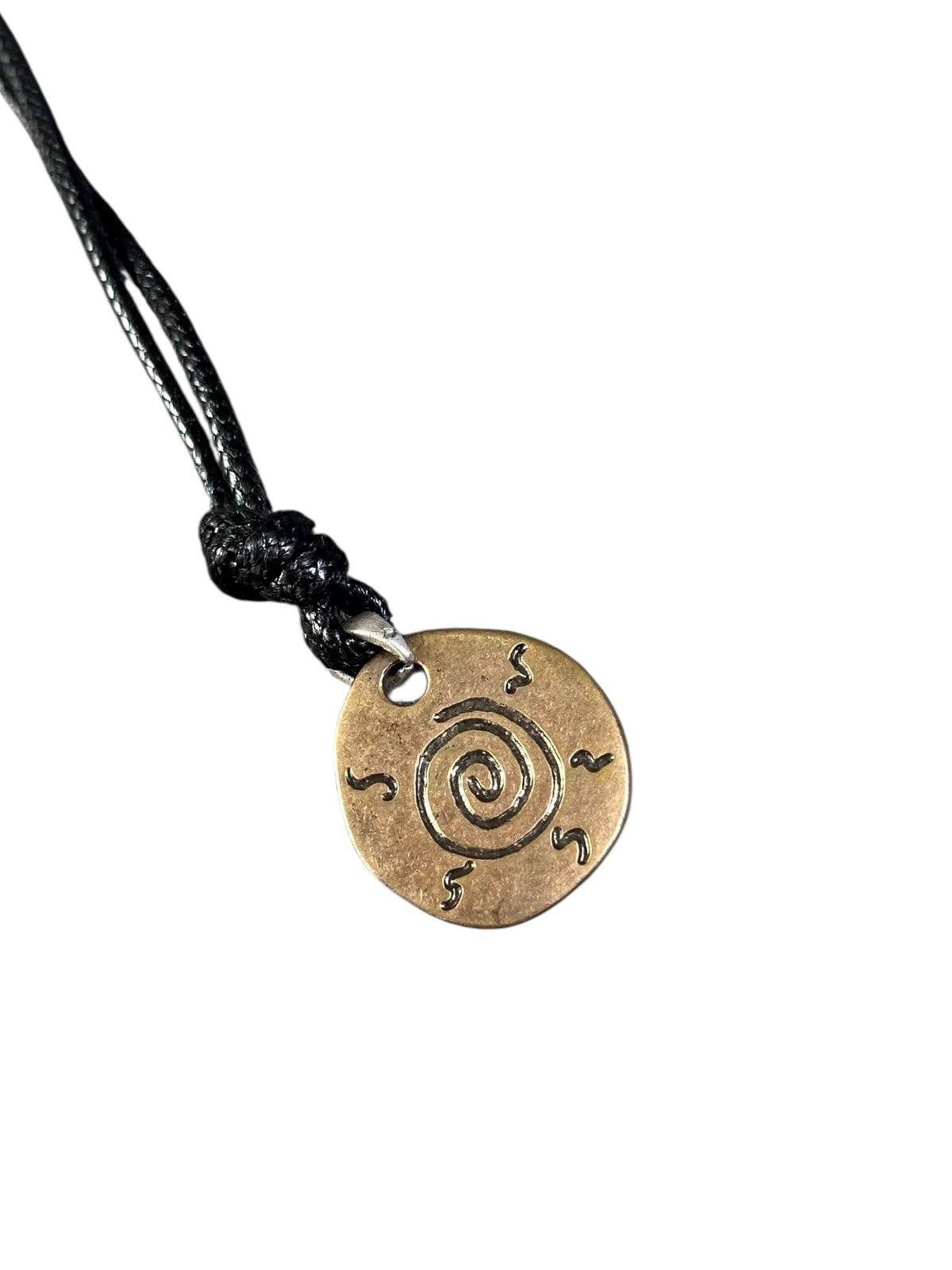 Japanese Brand 2000s JAPANESE HANDMADE RHINESTONE UZUMAKI SPIRAL NECKLACE Size ONE SIZE - 3 Thumbnail