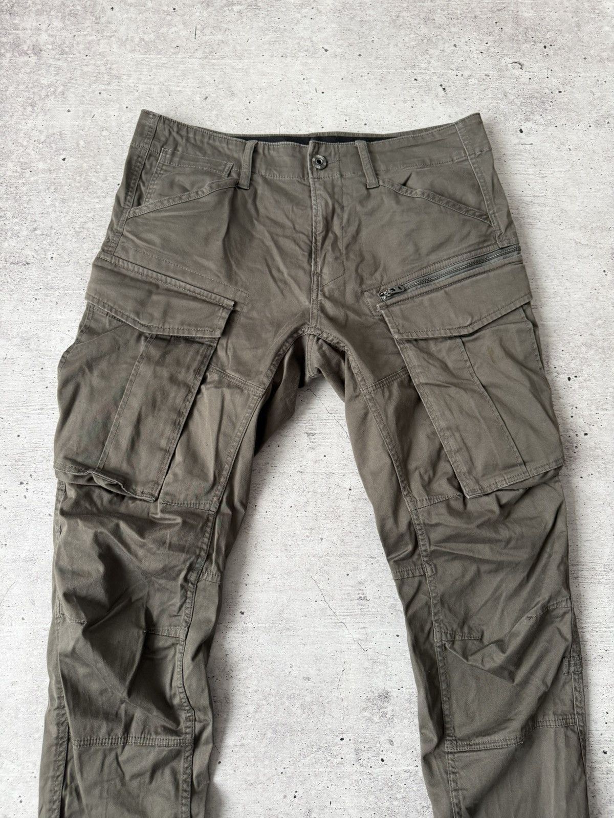 G-Star G-Star RAW Rovic Zip 3D Straight Tapered Cargo Pants Olive Size US 32 / EU 48 - 5 Thumbnail