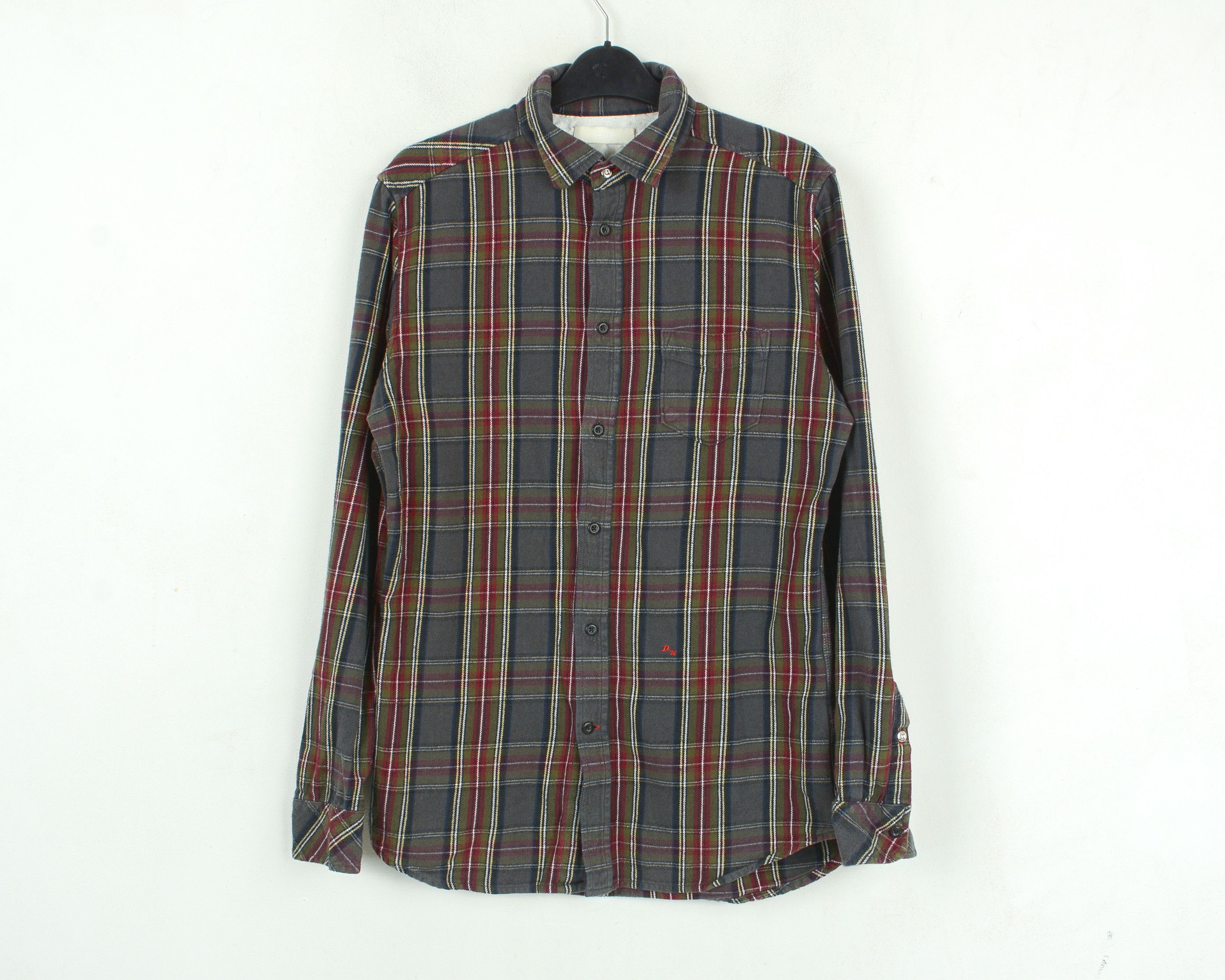 Diesel Men Casual Shirt S Long Sleeve Check Plaid Tartan Formal Top Size US S / EU 44-46 / 1 - 1 Thumbnail