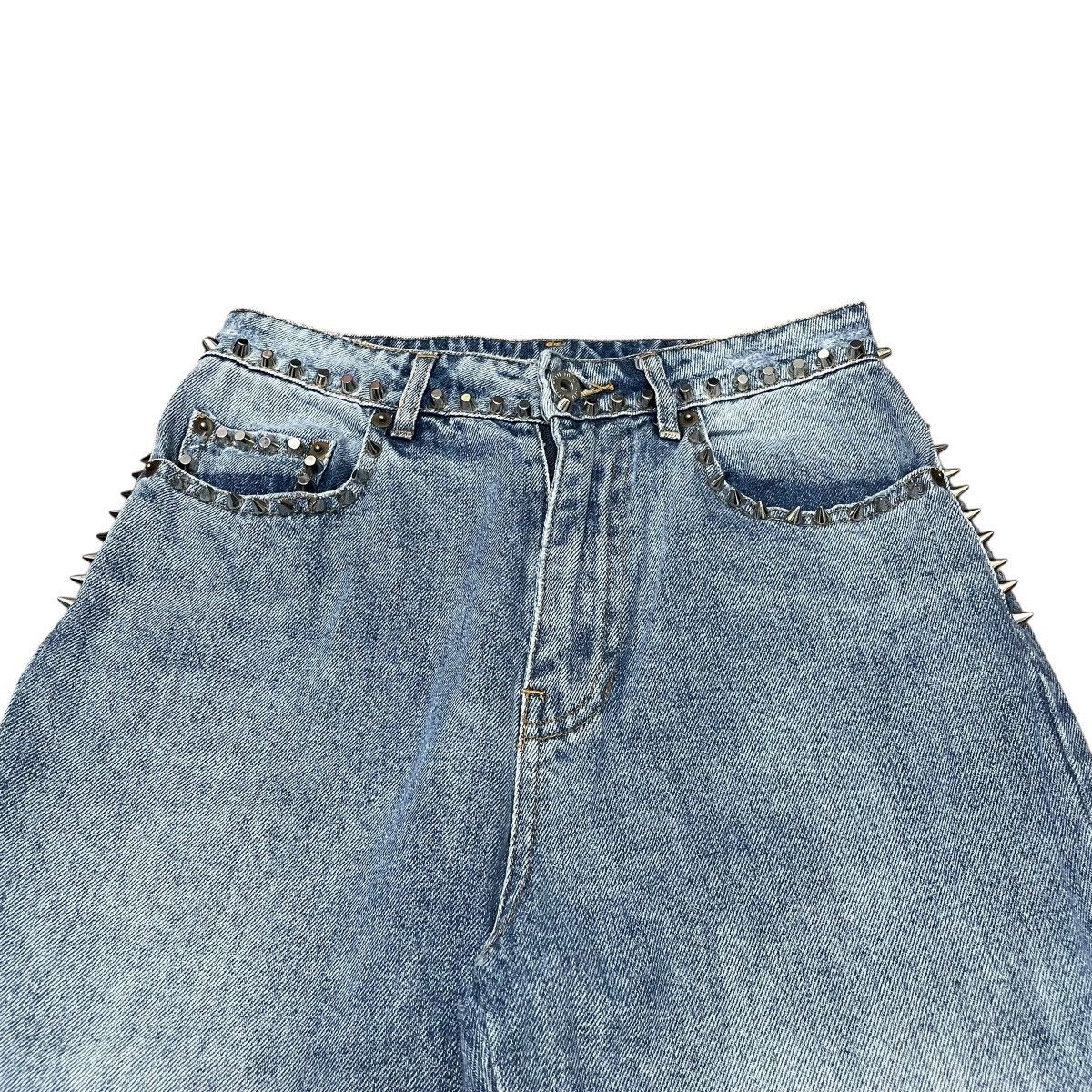 Miu Miu SS21 Miu Miu Studded Denim Pants Size 25" / US 0 / IT 36 - 3 Thumbnail