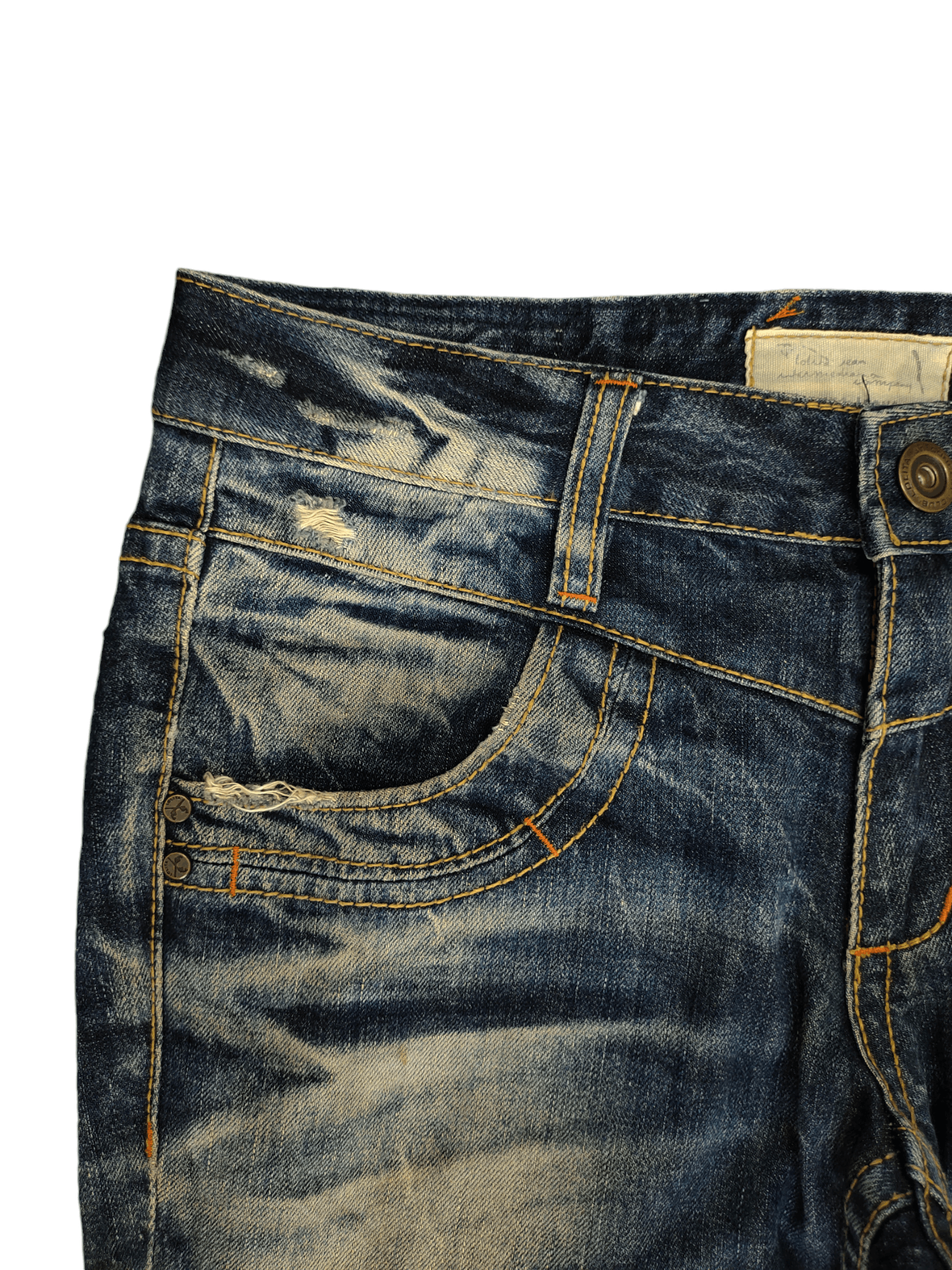 Le Grande Bleu (L.G.B.) Lolita By Yoshitomo Nara Clawmark Distress Faded Jeans Size US 30 / EU 46 - 3 Thumbnail