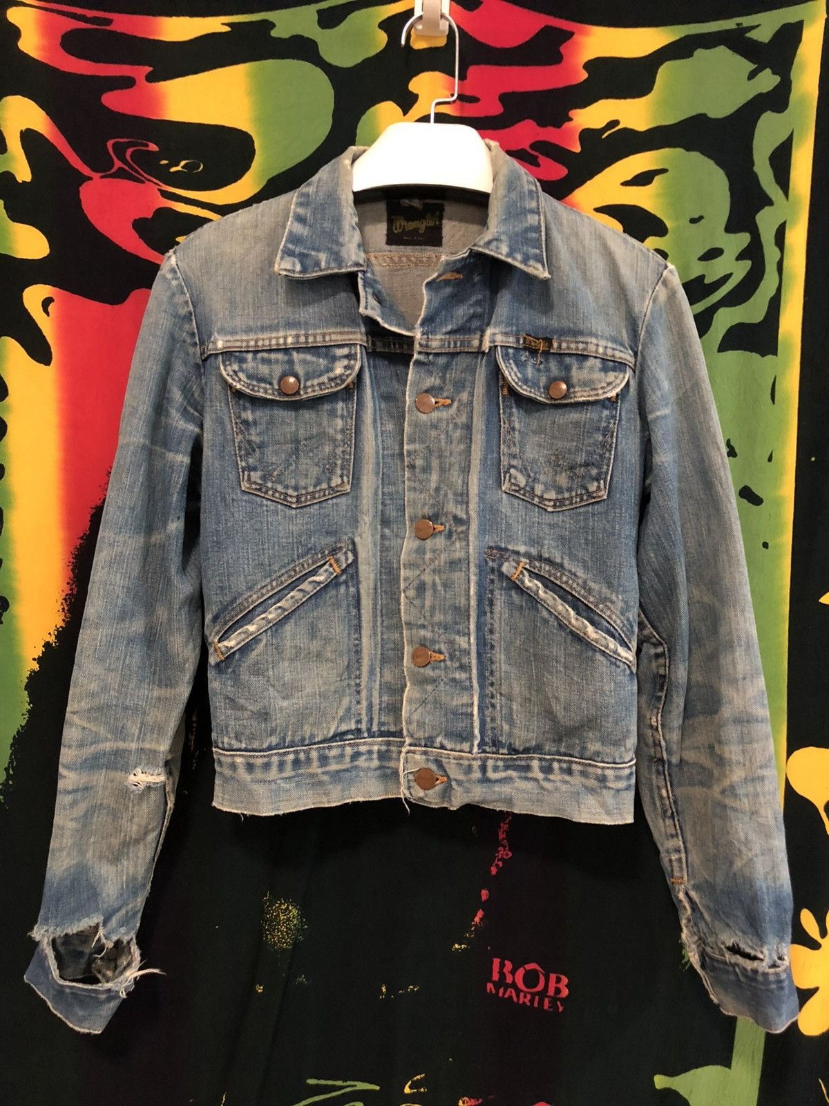 Vintage × Wrangler True vintage 70’s wrangler selvedge distressed denim Size US S / EU 44-46 / 1 - 3 Thumbnail