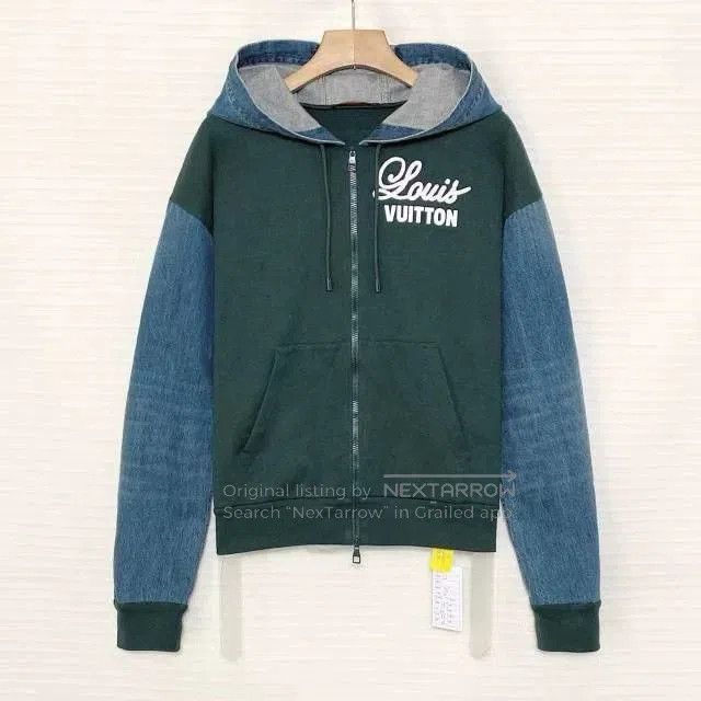 Louis Vuitton Louis Vuitton FW22 Patchwork Logo Zip Hooded Jacket. Size US M / EU 48-50 / 2 - 1 Thumbnail