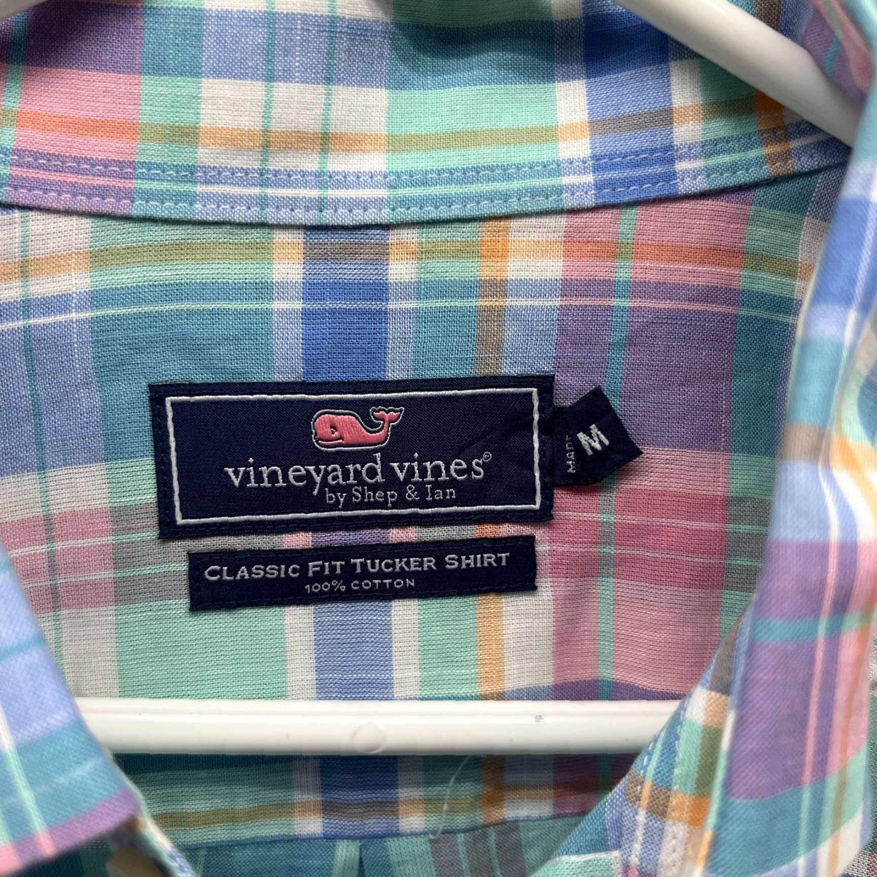 Vineyard Vines Vineyard Vines Shirt Mens Medium Multicolor Plaid Short Sleeve Tucker Shirt Size US M / EU 48-50 / 2 - 2 Thumbnail