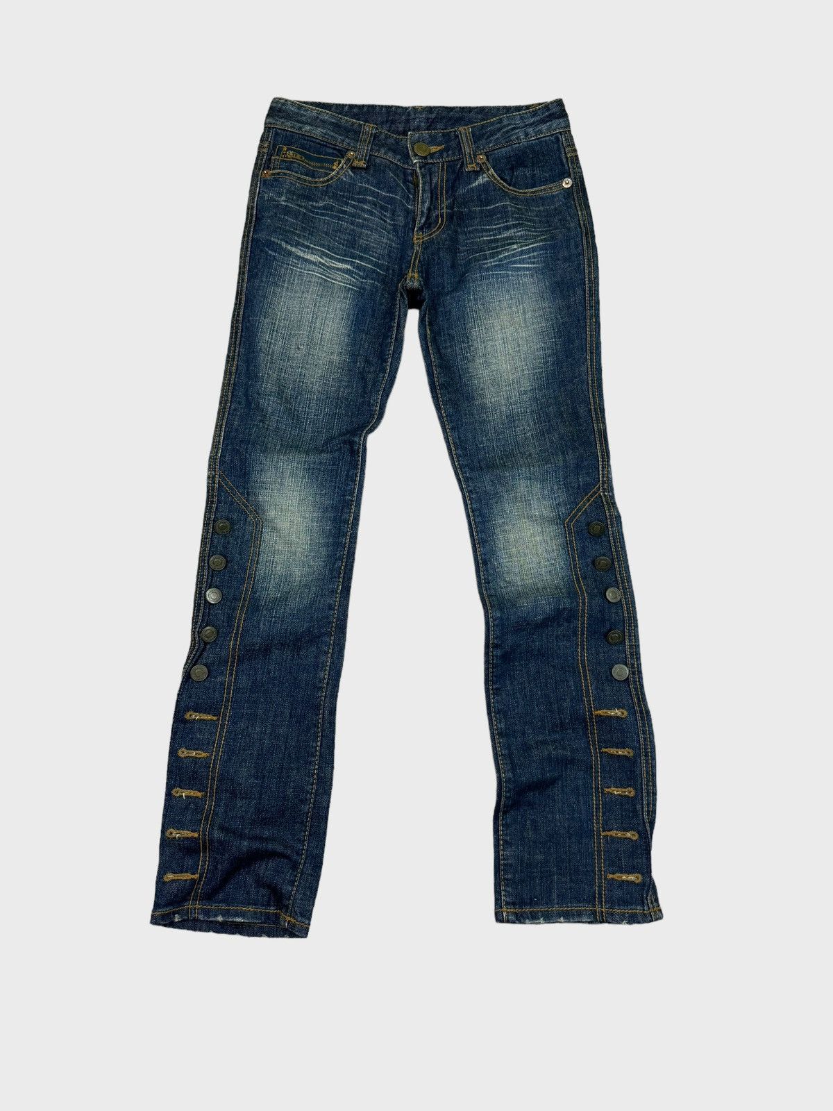 Designer × Japanese Brand MISS ALICE Nice Button Design Denim Pant Size US 26 / EU 42 - 1 Thumbnail