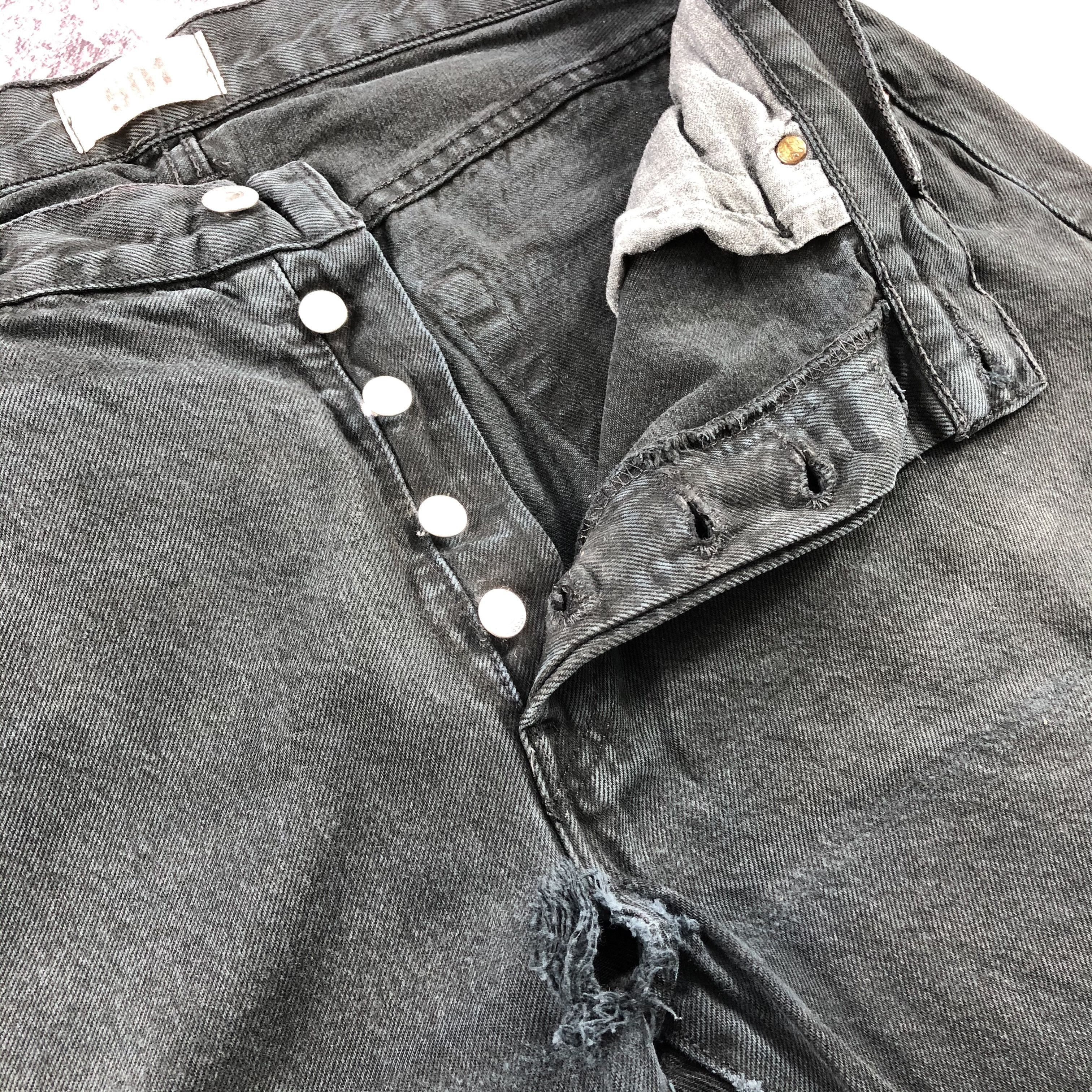 Levi's Vintage Distress Levis 501 Jeans-JM2095 Size US 35 - 9 Thumbnail