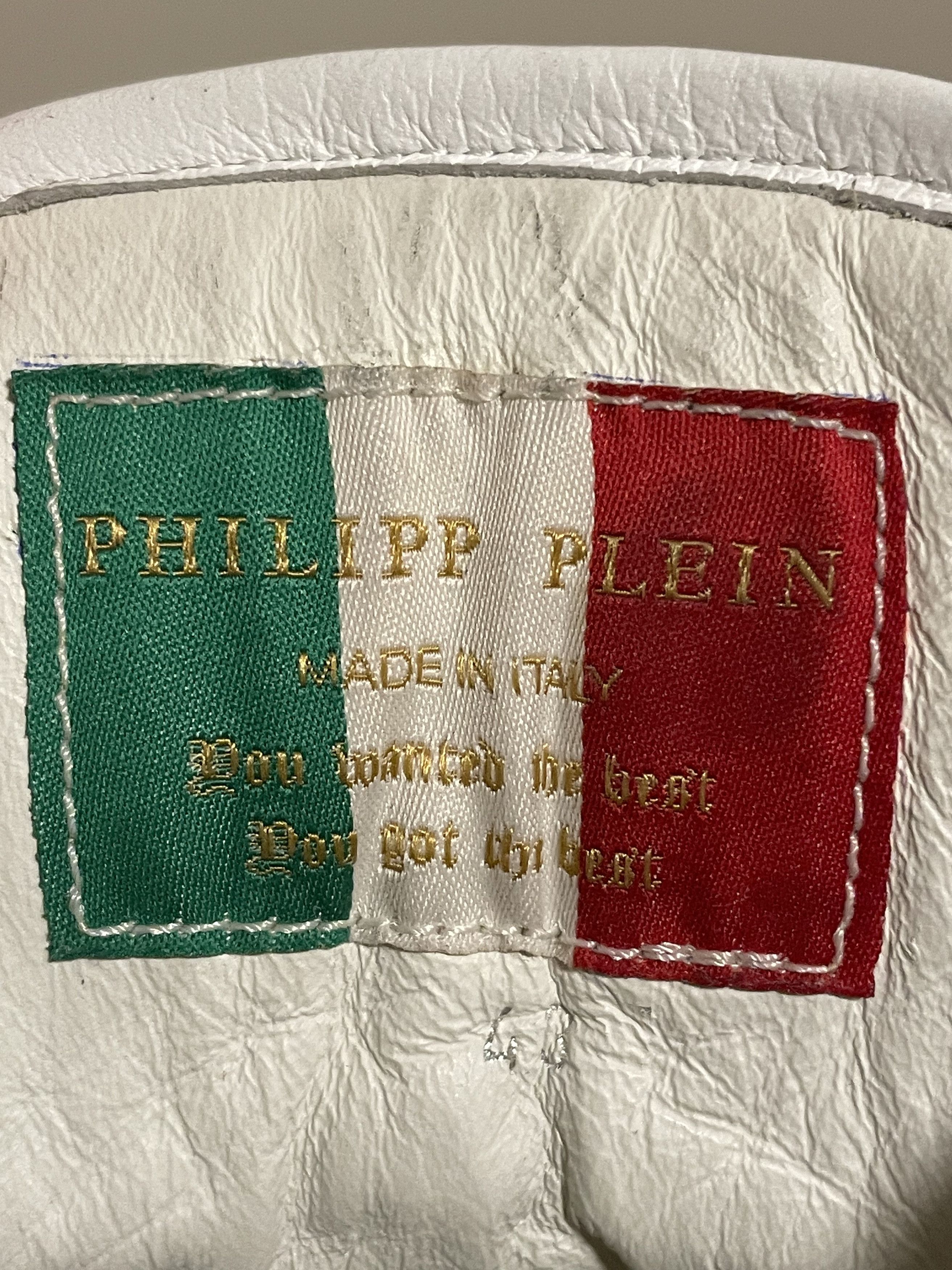 Philipp Plein Philipp Plein White High-Top Sneakers Limited Edition Size US 10 / EU 43 - 5 Thumbnail