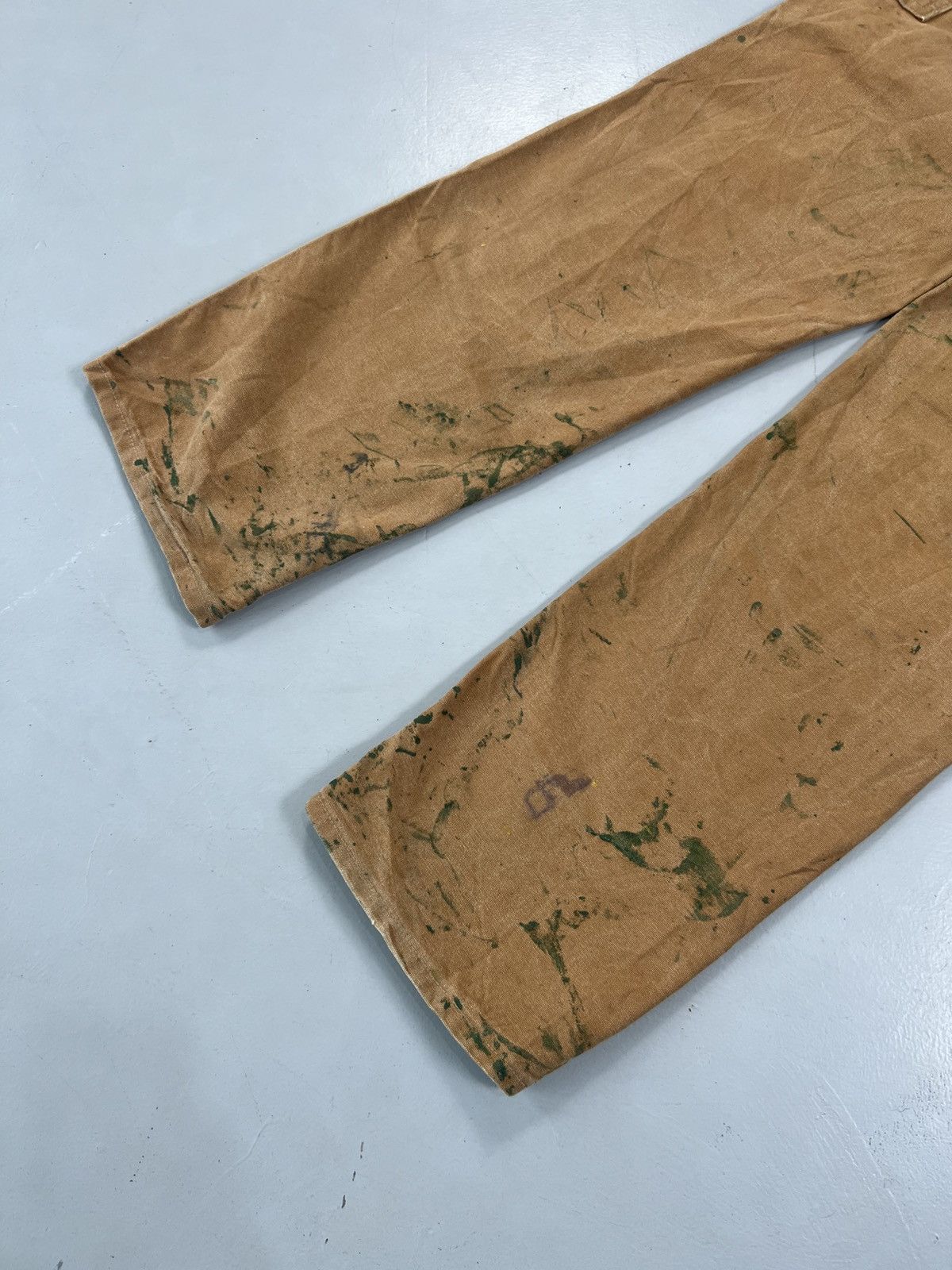 Carhartt Vintage carhartt B01 BRN painted double knee workwear Size US 30 / EU 46 - 9 Thumbnail