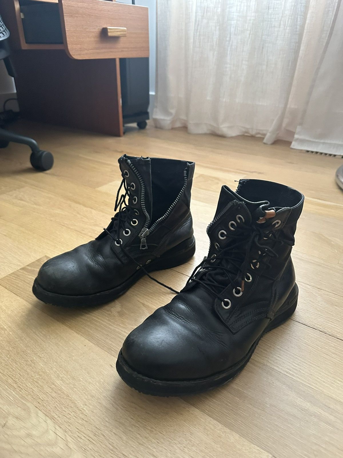 Visvim Visvim 7 Hole ‘73 Folk Boots Black 10.5 Size US 10.5 / EU 43-44 - 2 Thumbnail
