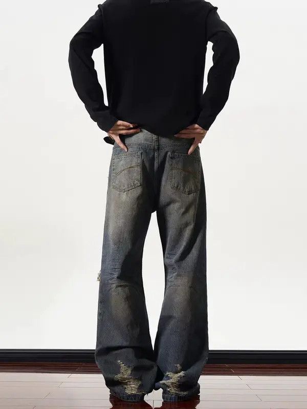 VIBE High street ripped and distressed baggy jeans Size US 30 / EU 46 - 4 Thumbnail