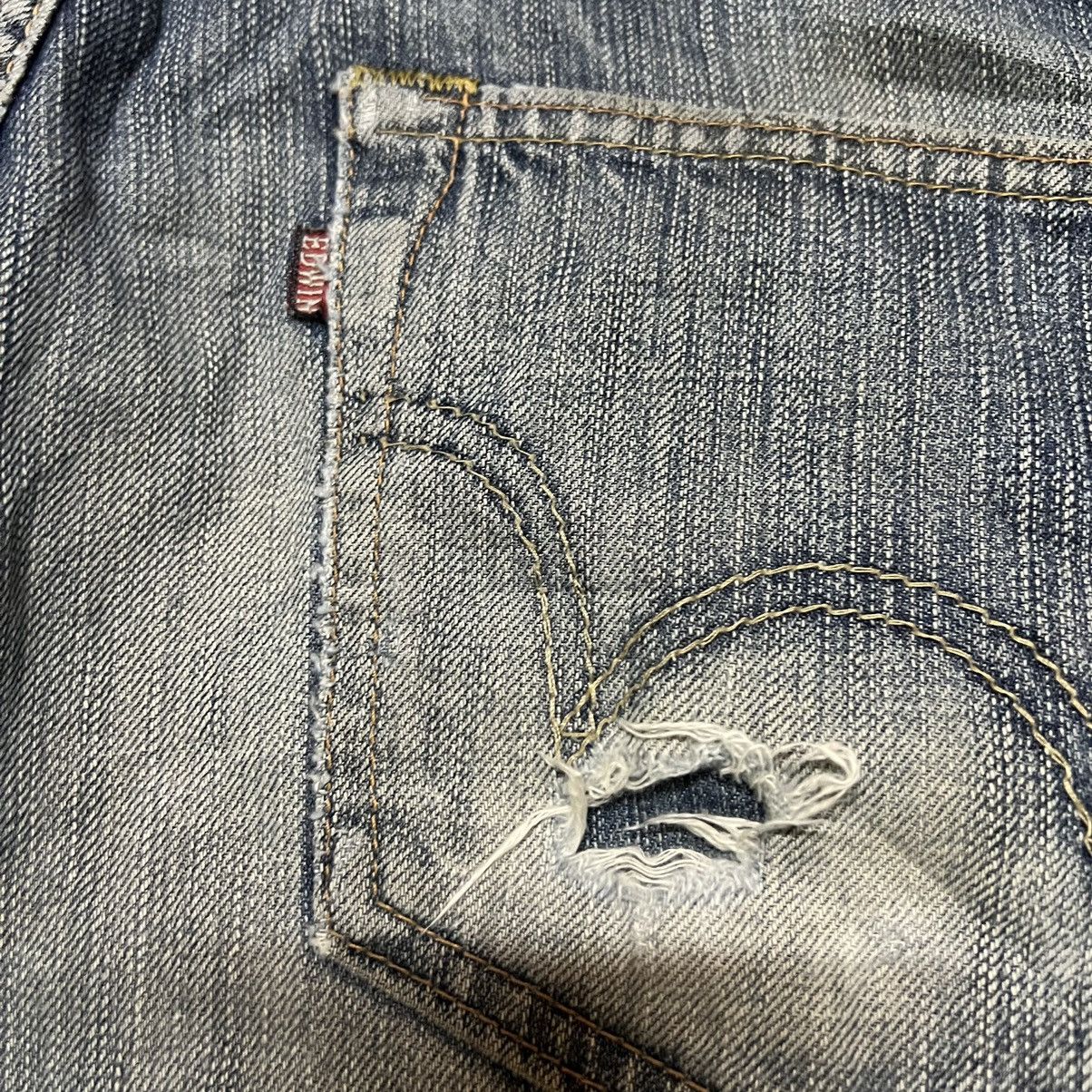 Edwin × Japanese Brand Edwin 503 Premium Made In Japan Distressed Denim Jeans Size US 33 - 19 Thumbnail