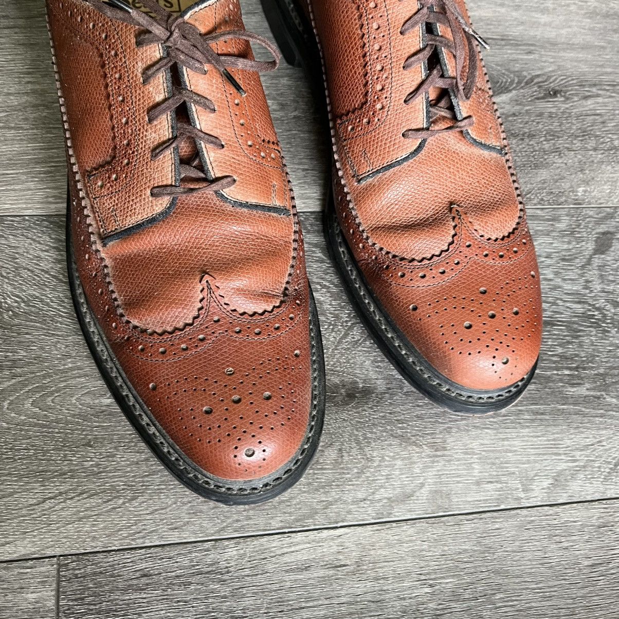 Vintage Vintage 1960s Sears Derby Wingtip Brogue Leather Loafers Size US 10.5 / EU 43-44 - 4 Thumbnail