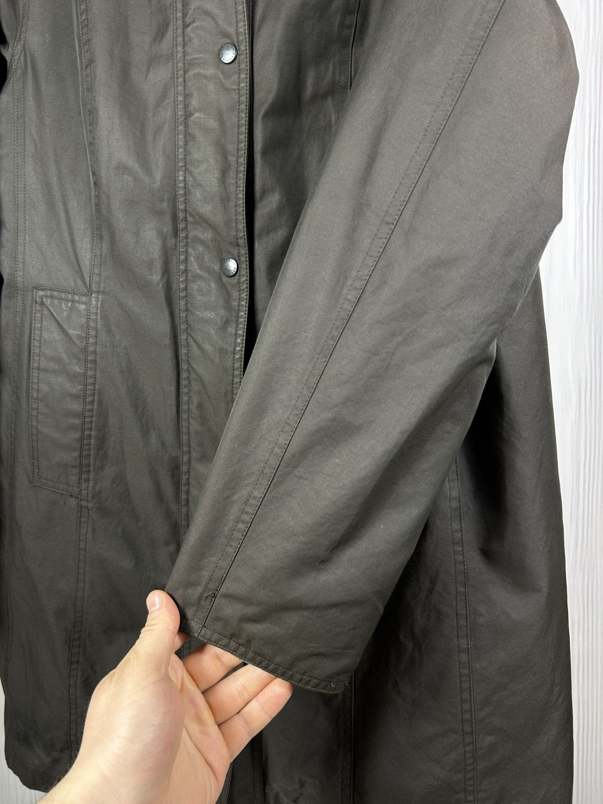 Barbour Barbour Twill Belsay Women’s Brown Waterproof Long Jacket Size XL / US 12-14 / IT 48-50 - 13 Thumbnail