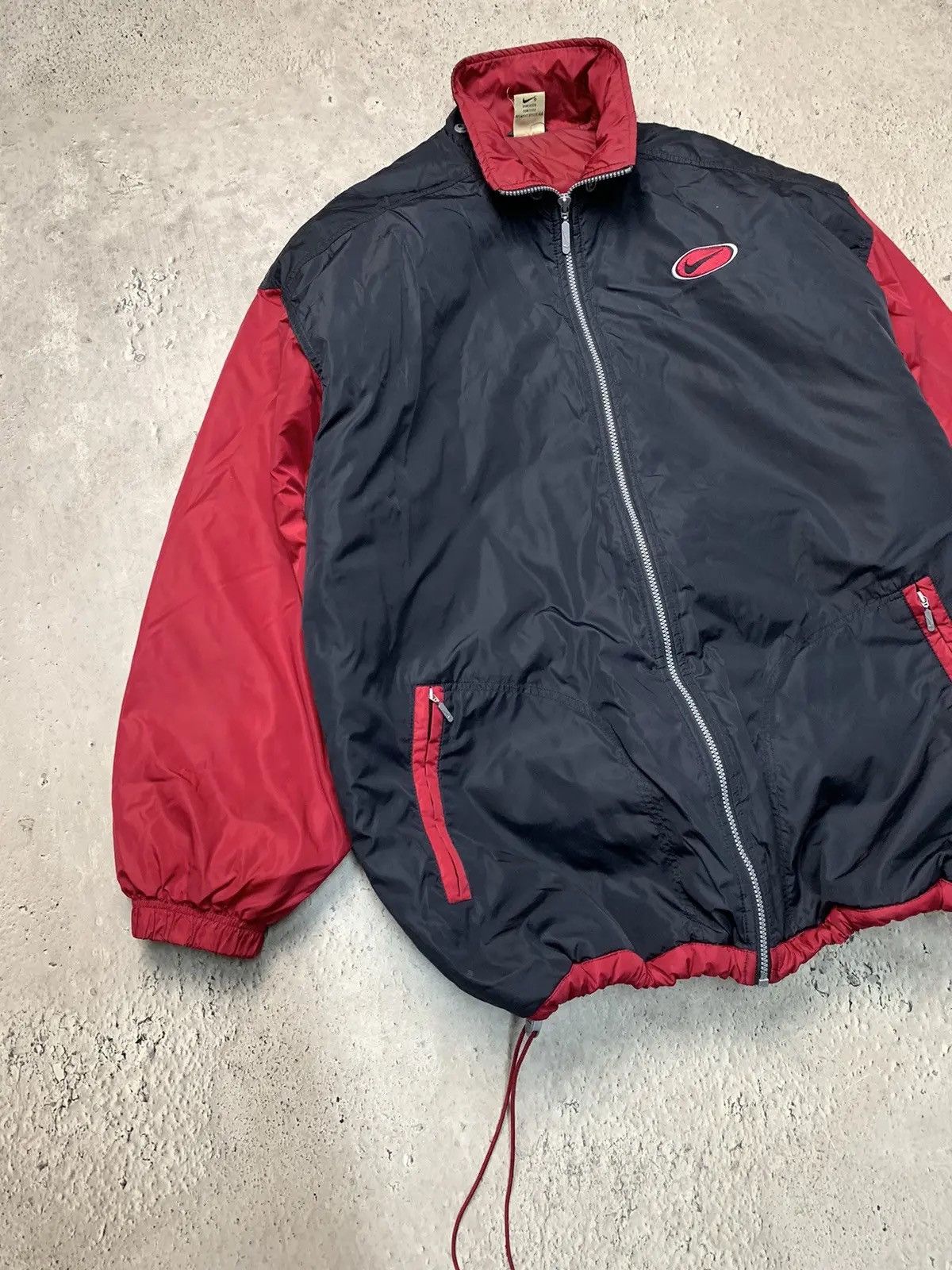 Nike × Vintage Vintage Y2K Nike Down Jacket Puffer 90s Swoosh Black Nike Size US XL / EU 56 / 4 - 5 Thumbnail