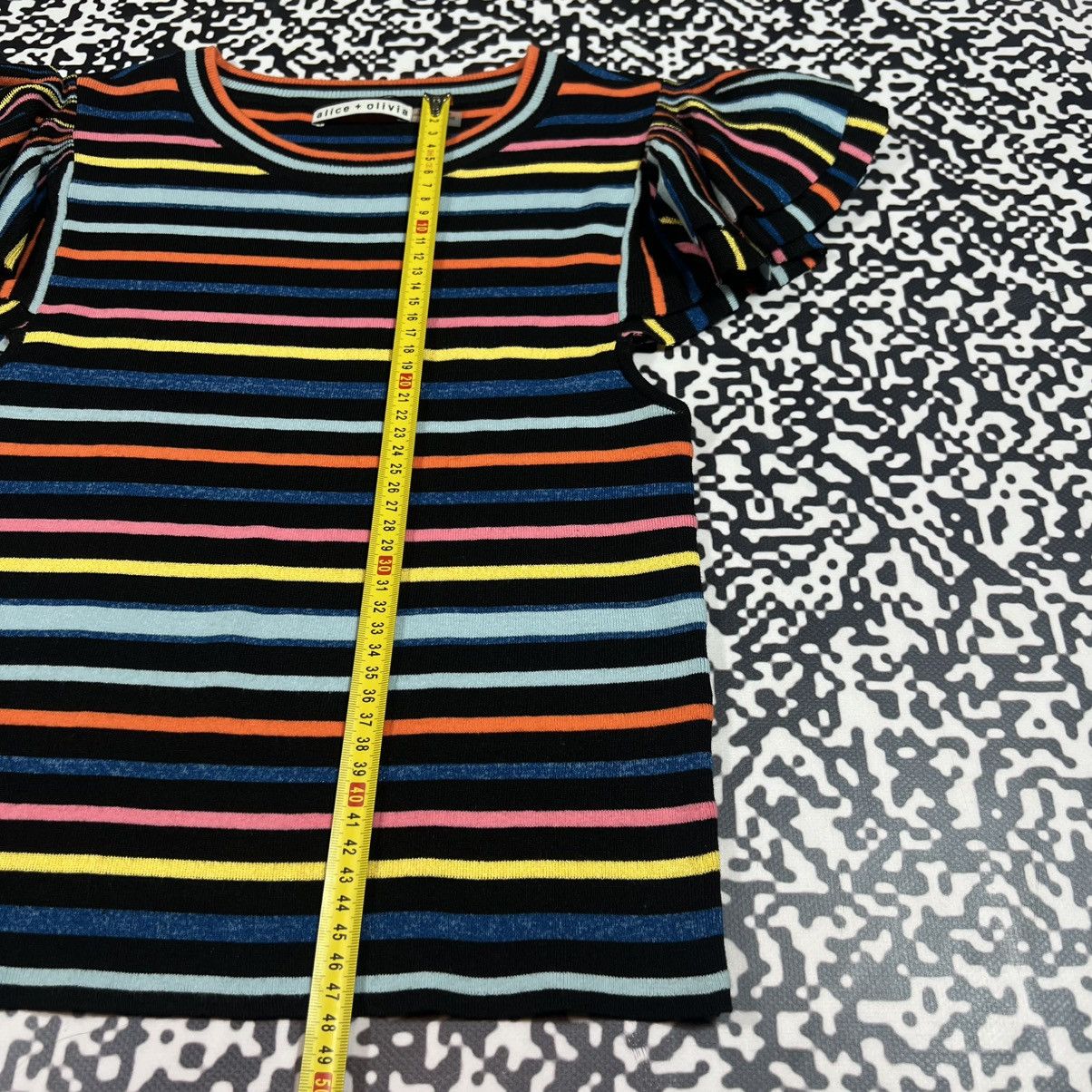 Alice + Olivia Vintage Y2K Alice + Olivia Striped Retro Luxury Tank Top Size M / US 6-8 / IT 42-44 - 15 Thumbnail