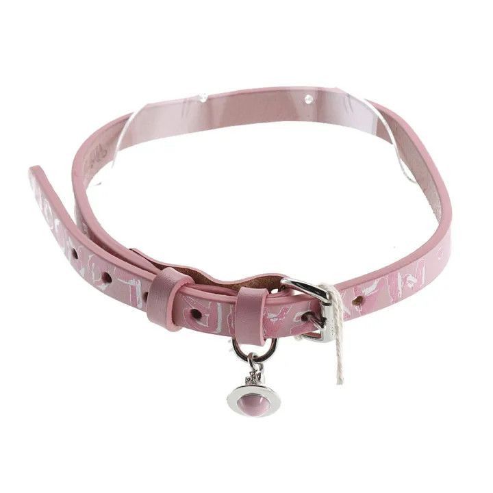 Vivienne Westwood Vivienne Westwood Pink Leather Choker with Saturn Pendant Size ONE SIZE - 7 Thumbnail