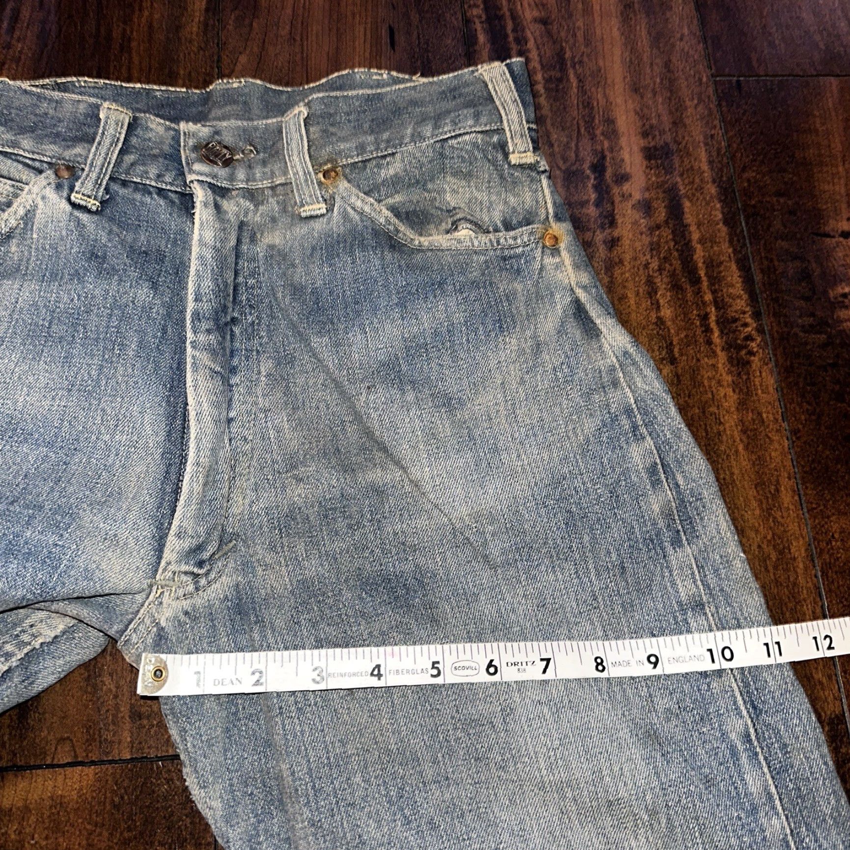 Bally VINTAGE Bally True VTG 40s 50s Redline Selvedge Denim Jeans 1950s Levi’s Big E 27x30 Size US 27 - 7 Thumbnail