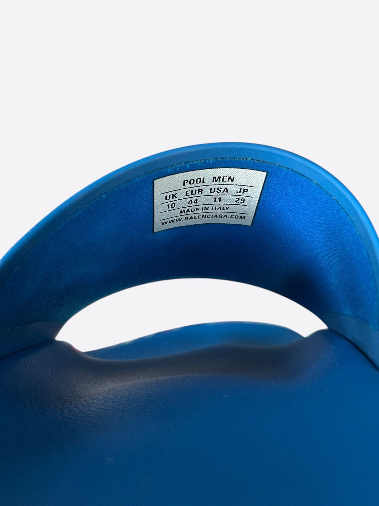 Balenciaga Blue & Black Logo Slides