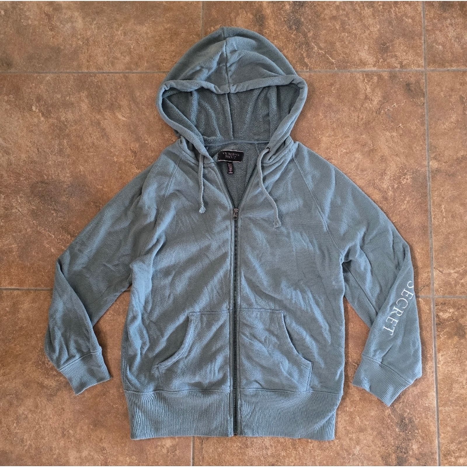 Victoria's Secret Olive Muted | VS | Hooded Zip Up Size S / US 4 / IT 40 - 1 Thumbnail