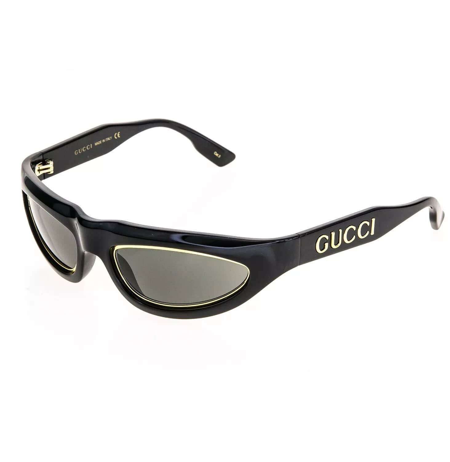 Gucci GUCCI ARIA 1062 Black Gold 003 Narrow Sunglasses GG1062S Size ONE SIZE - 4 Thumbnail