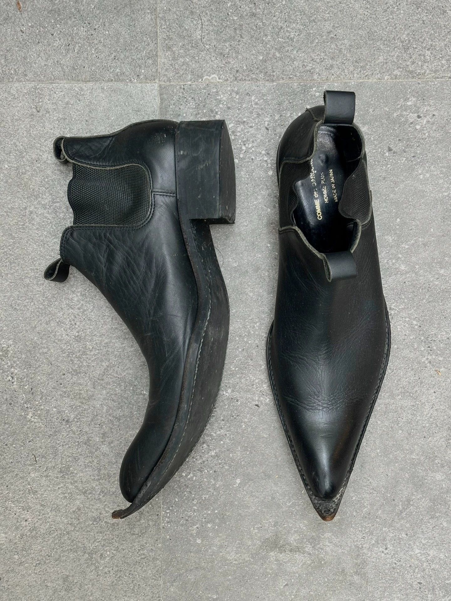 Comme des Garcons CDG HommePlus Pointed Wizard Chelsea Boot Japan Size US 7 / EU 40 - 4 Thumbnail