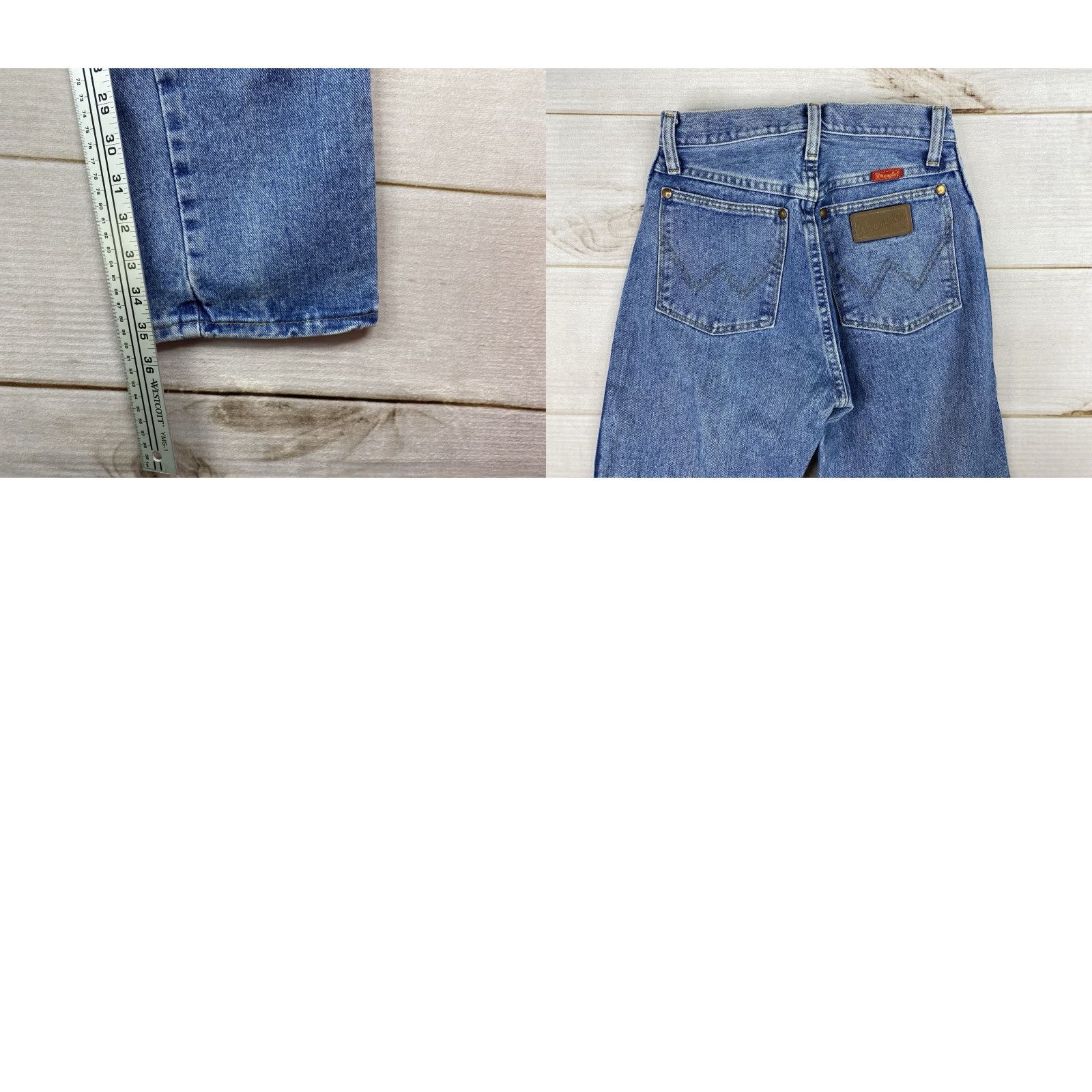 Wrangler VINTAGE Wrangler Jeans Womens 5 Cowboy Straight 90s Denim Blue Wrangler Jeans Womens 90s Cowboy Theme Womens Jeans Size 27" / US 4 / IT 40 - 8 Thumbnail