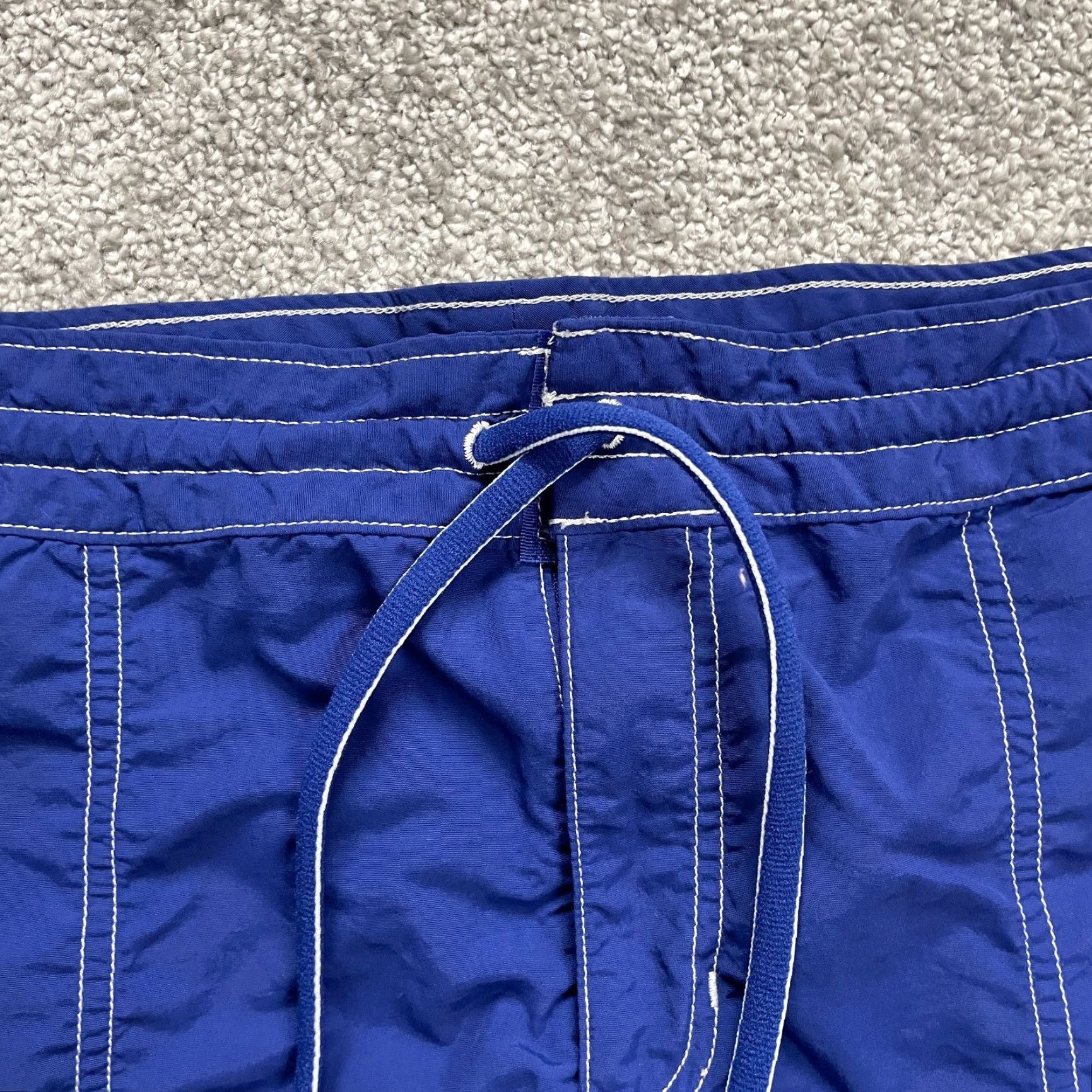 Lands' End VINTAGE Lands' End Swimwear Women's Swim Skirt Size 6 Blue Nylon Pockets Drawstring 90s Girls Size 28" / US 6 / IT 42 - 3 Thumbnail