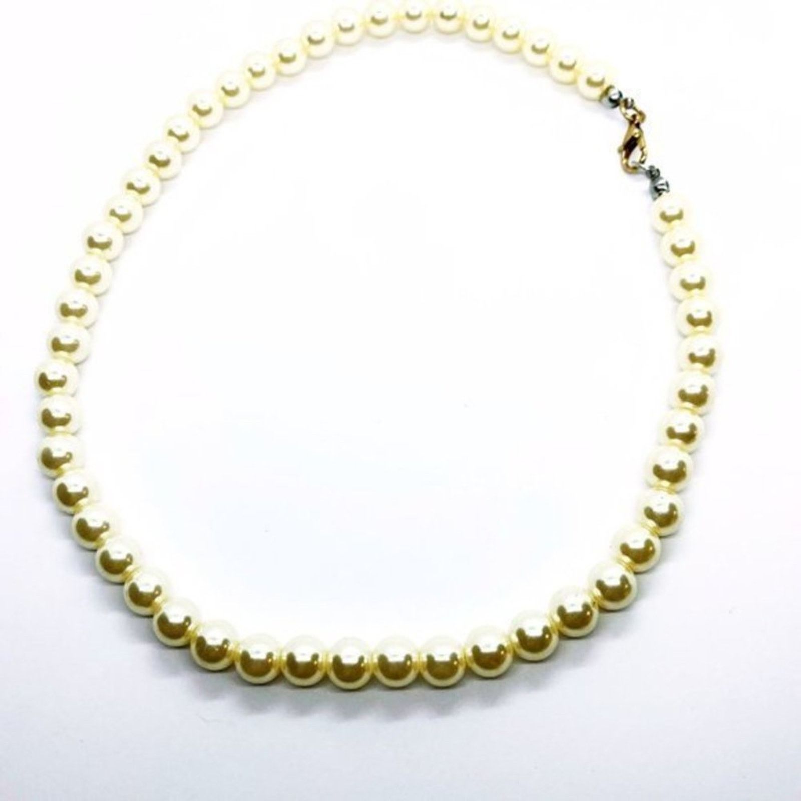 Boutique Moschino Pearl Colored Beaded Necklace Size ONE SIZE - 2 Thumbnail