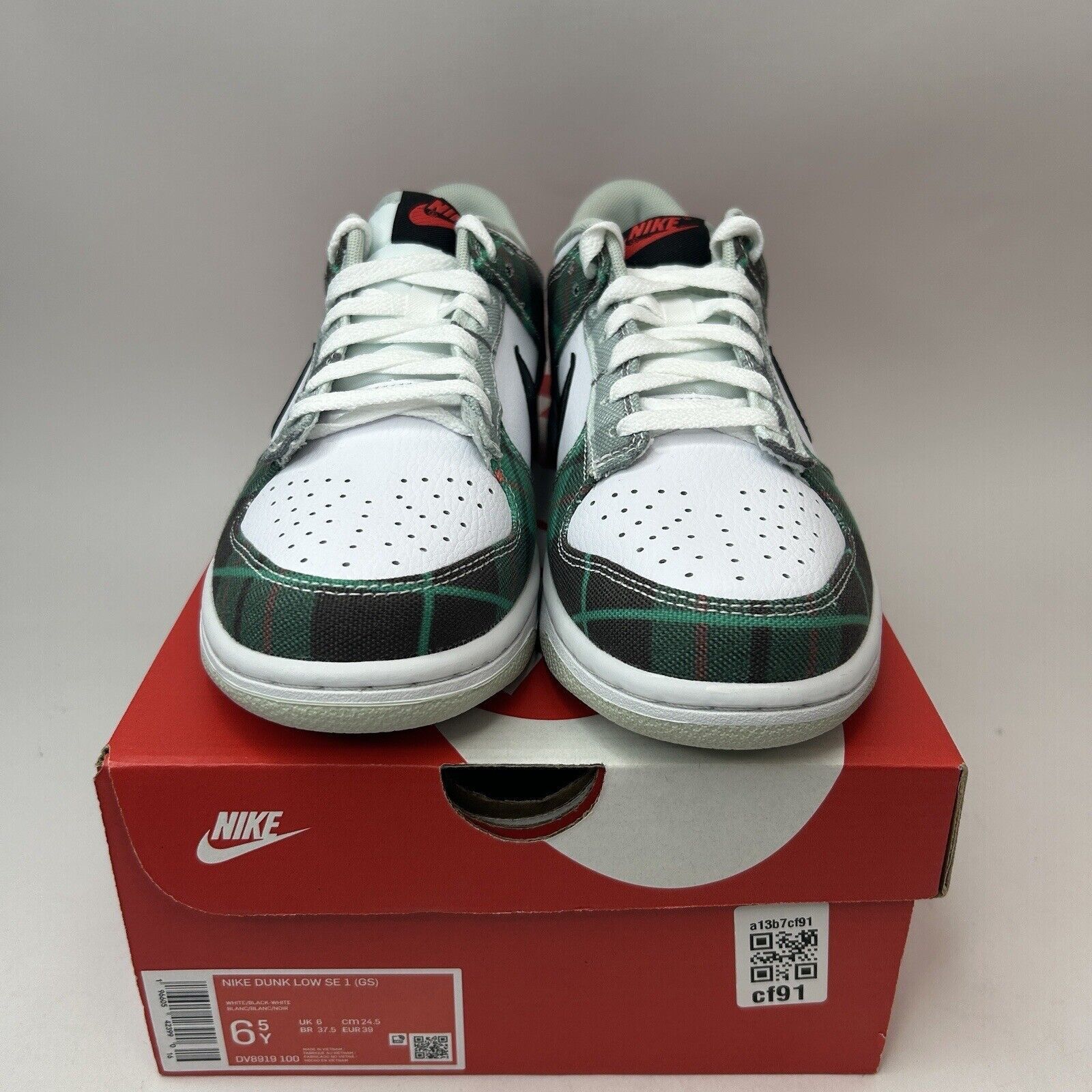 Nike New Nike Dunk Low GS SE 1 “Tartan Plaid” 2023 Size US 8 / IT 38 - 2 Thumbnail