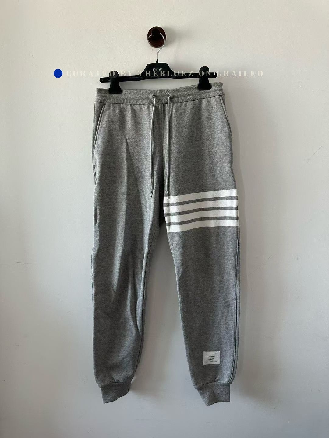 Thom Browne Thom Browne Gray Knit Sweatpants Size US 26 / EU 42 - 1 Thumbnail
