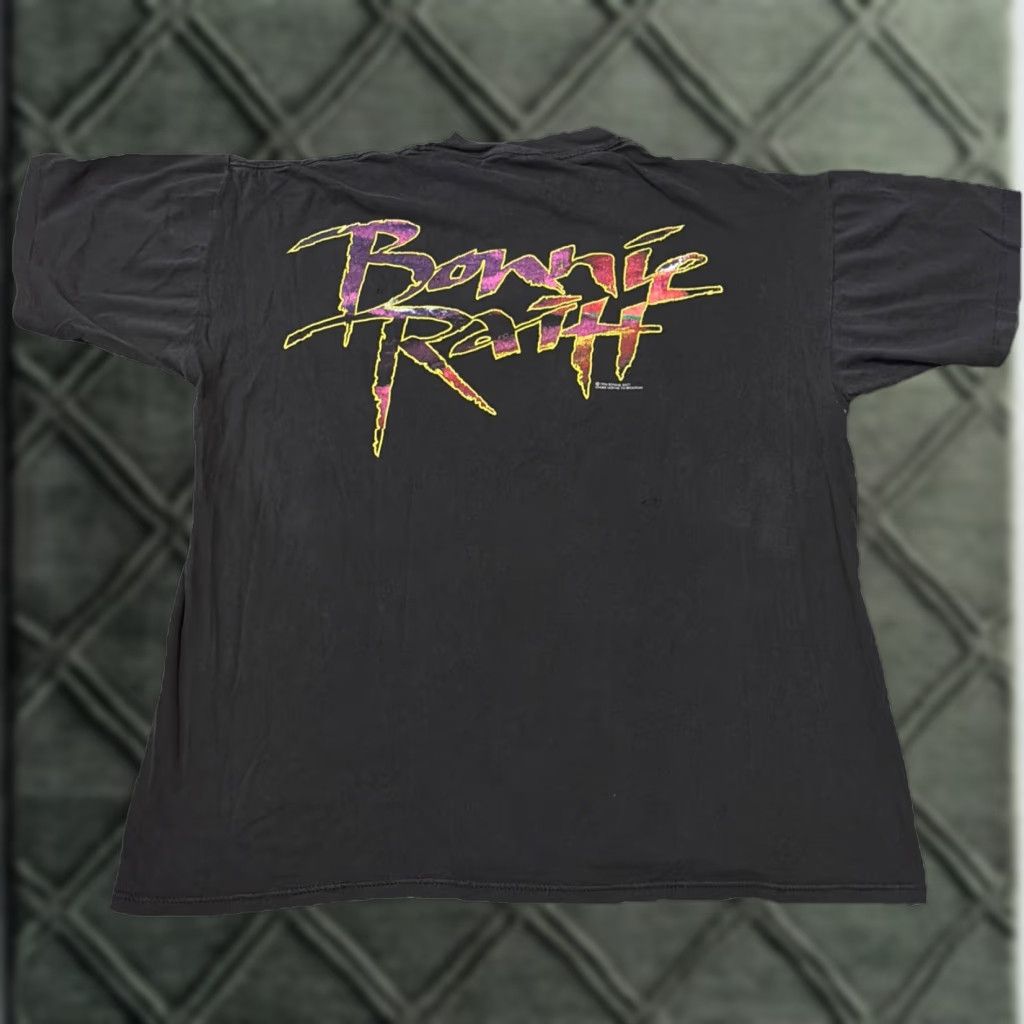 Vintage VINTAGE Bonnie Raitt Blues Country Tour Concert T-Shirt Brockum Large XL Black Men Regular Size L Size US L / EU 52-54 / 3 - 1 Thumbnail