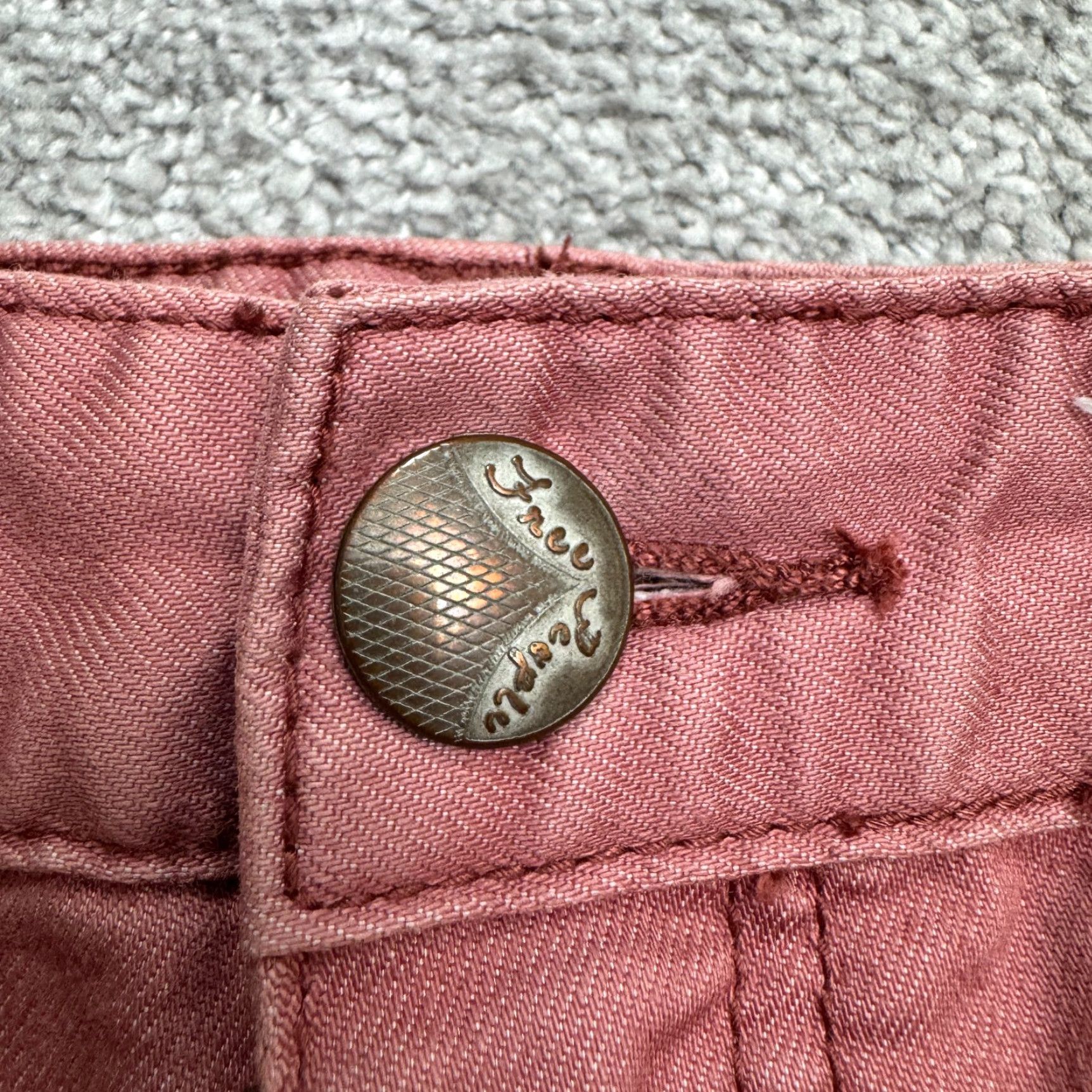 Free People Free People Denim Jeans Women 28 Pink Black Arrow Mid Rise Cropped City Outdoor 5-PocketMens? Womens Size 28" / US 6 / IT 42 - 3 Thumbnail