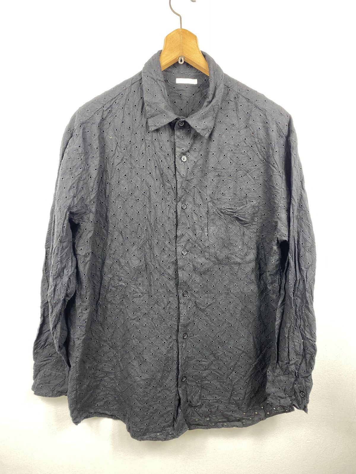 Japanese Brand × Vintage GU lace long sleeve shirt Size US M / EU 48-50 / 2 - 2 Thumbnail