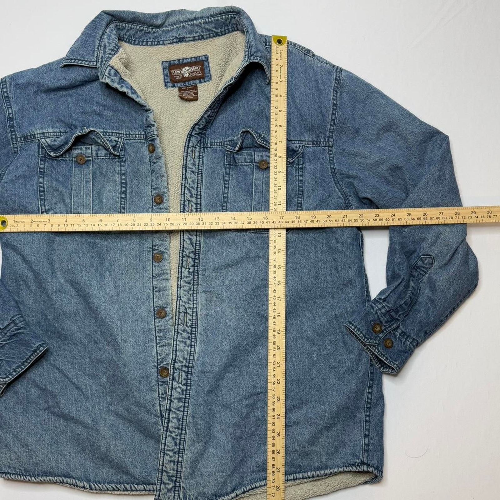 Levi's Levi’s Sherpa Lined Denim Jacket Men’s Medium Button Up Size US M / EU 48-50 / 2 - 5 Thumbnail