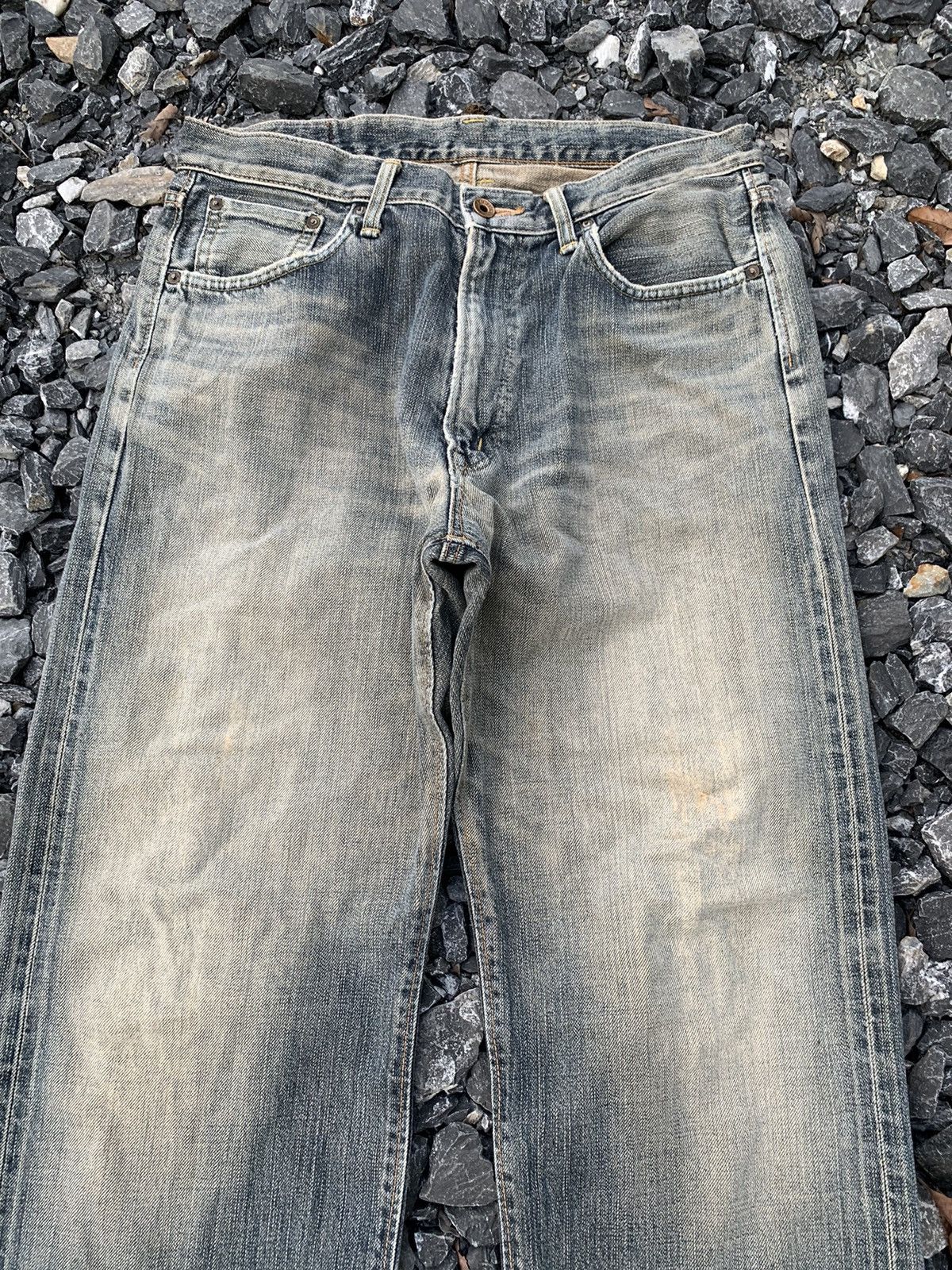 Edwin VINTAGE EDWIN 505Z SELVEDGE RUSTY JAPANESE DISTRESSED DENIM Size US 34 / EU 50 - 6 Thumbnail