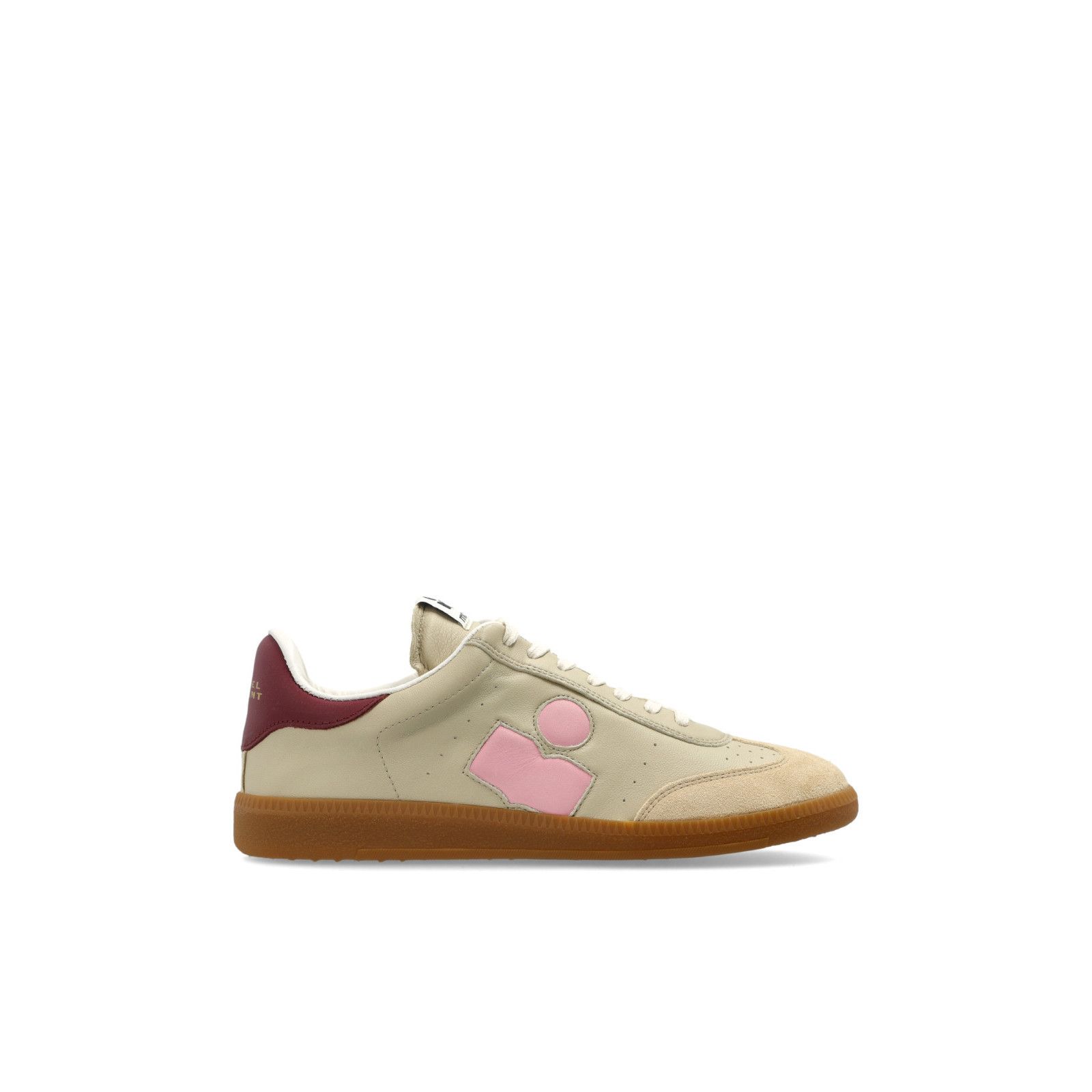 ISABEL MARANT Bryce Beige Leather Sports Sneakers New & Auth