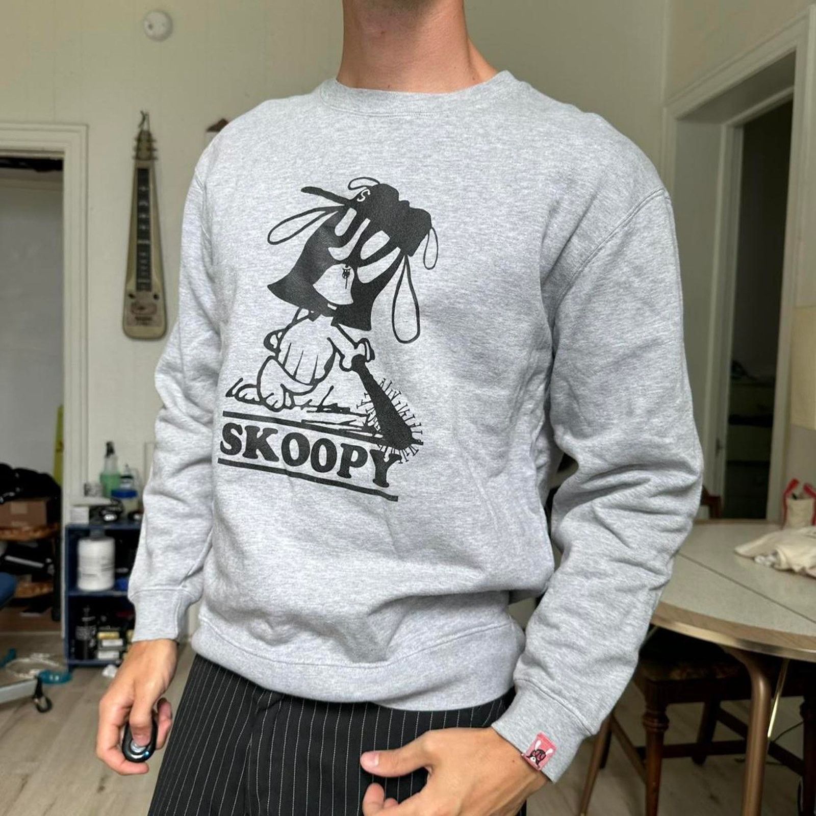 Japanese Brand × Skoloct × Vintage Rare 2010s Skoloct Skoopy Snoopy Crewneck Sweatshirt Size US L / EU 52-54 / 3 - 8 Thumbnail