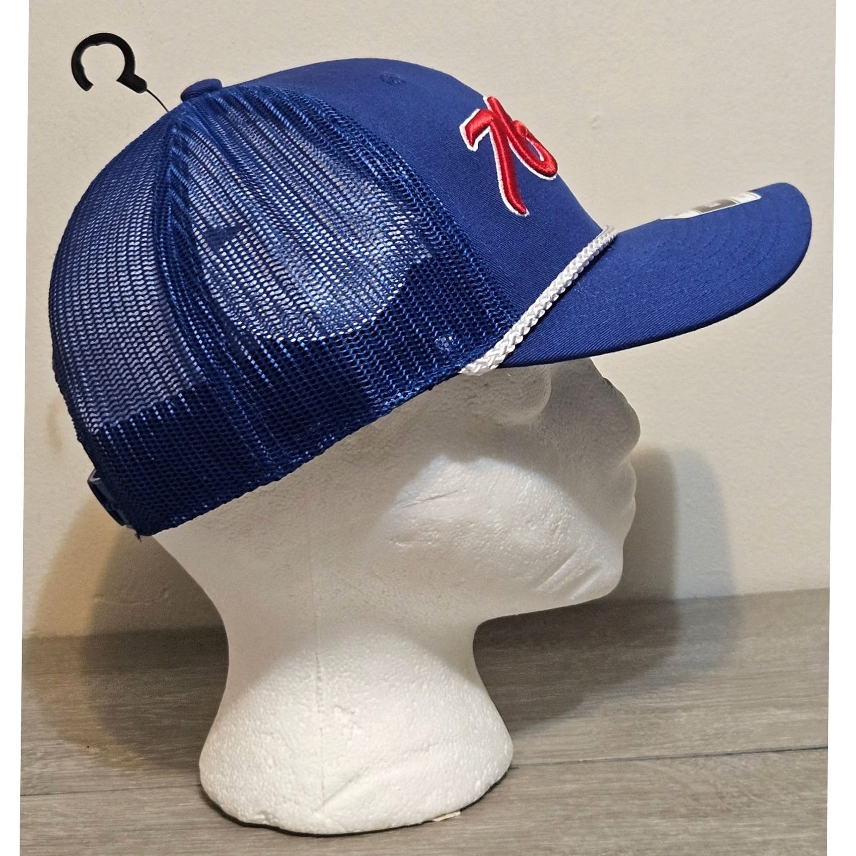 NBA NBA Philadelphia 76ers Trucker Cap Hat Adult OSFA Blue Snapback Fan Favorite NWT Size ONE SIZE - 2 Thumbnail