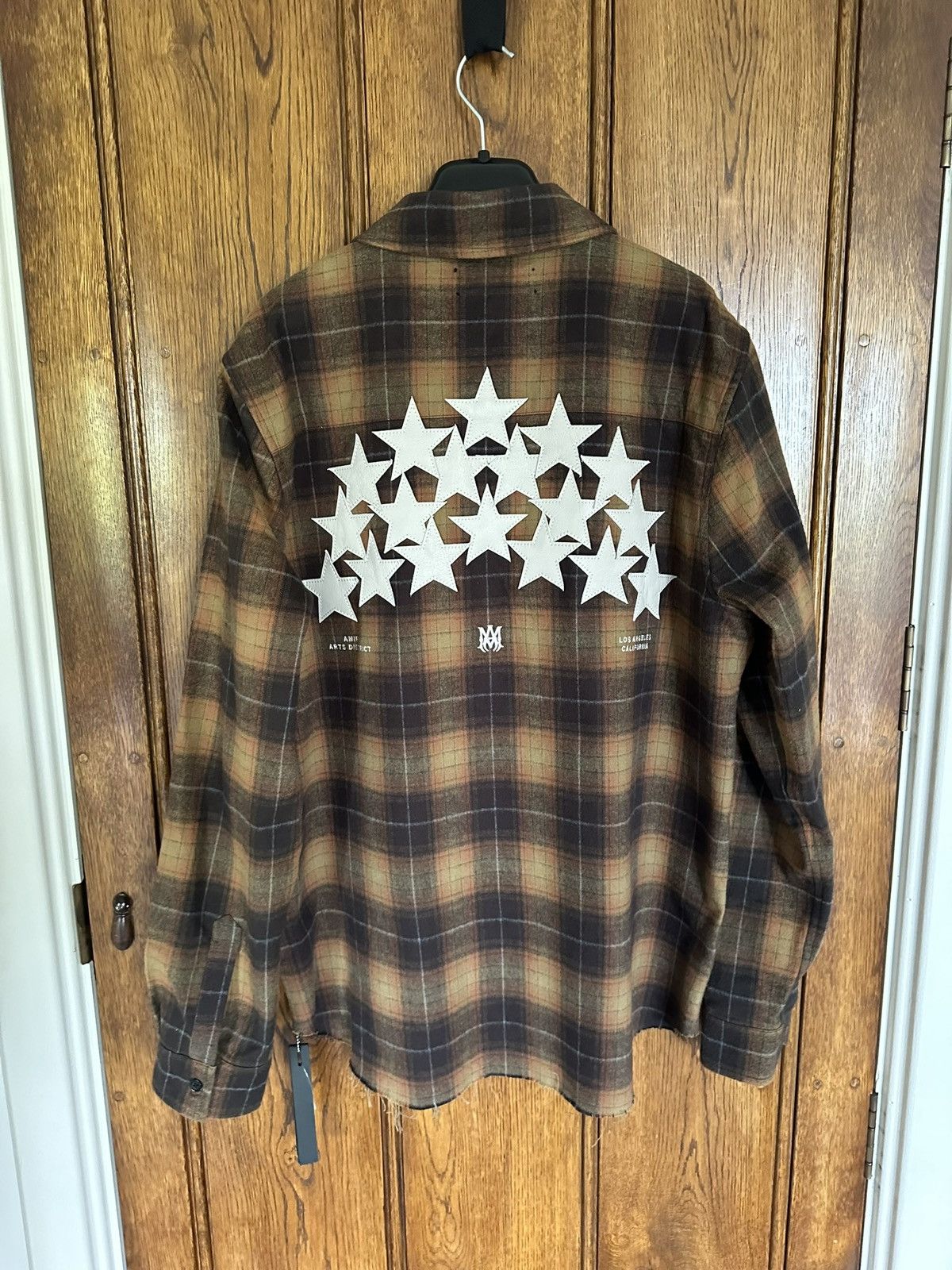 Amiri $890 Amiri leather star flannel shirt chai tea $890 🤑 Size US M / EU 48-50 / 2 - 3 Thumbnail