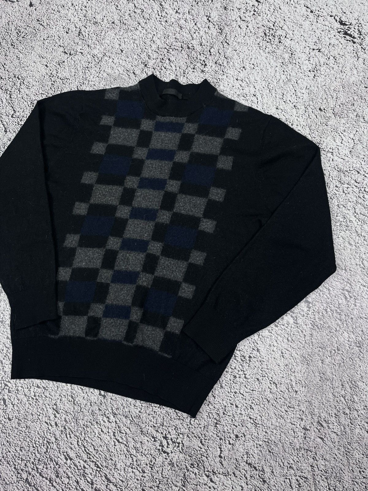 Prada Vintage Prada Wool Check Crew Neck Sweater Size M / US 6-8 / IT 42-44 - 3 Thumbnail
