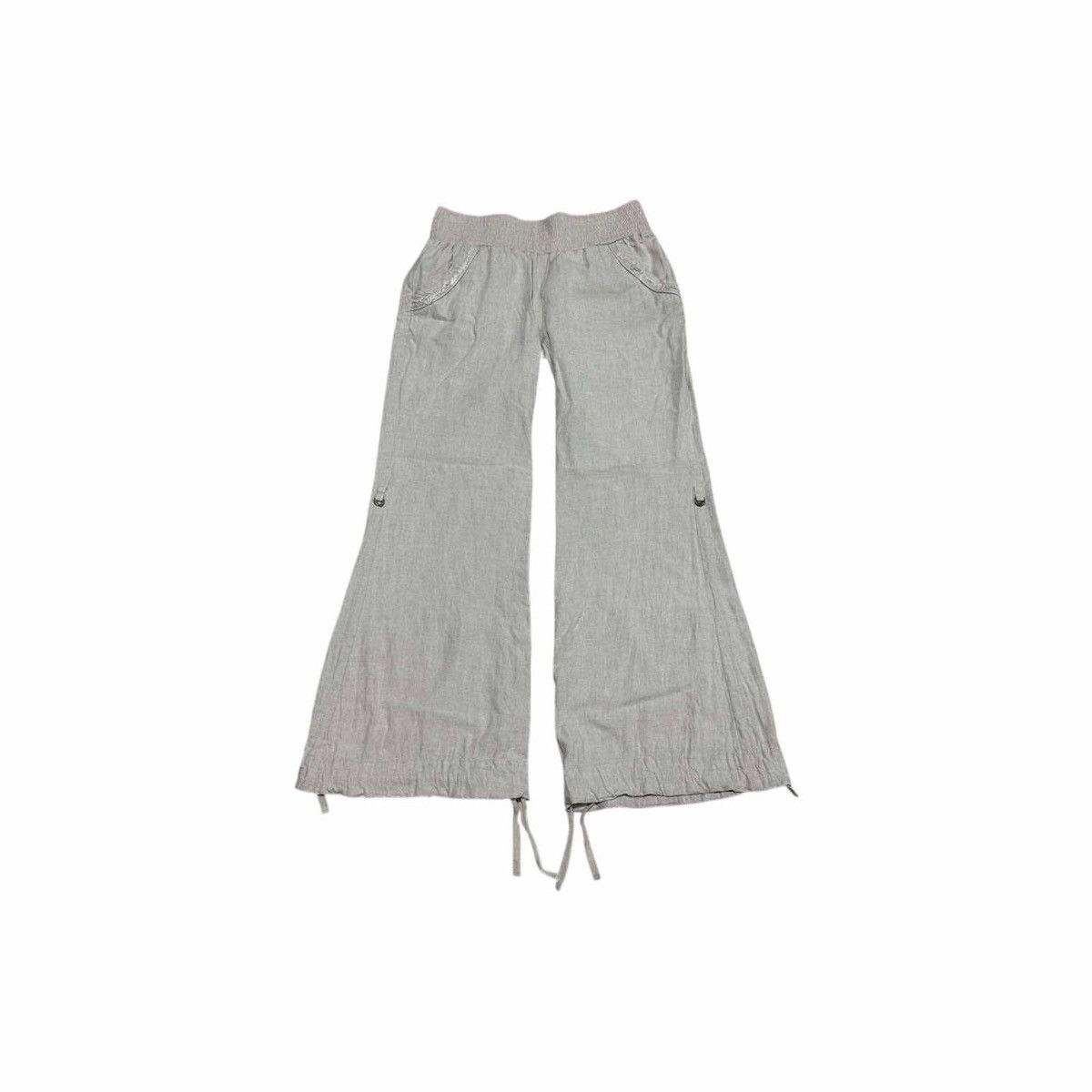 If Six Was Nine 🔥Sick Y2K Goa Hemp Flared Pants Size US 30 / EU 46 - 1 Thumbnail