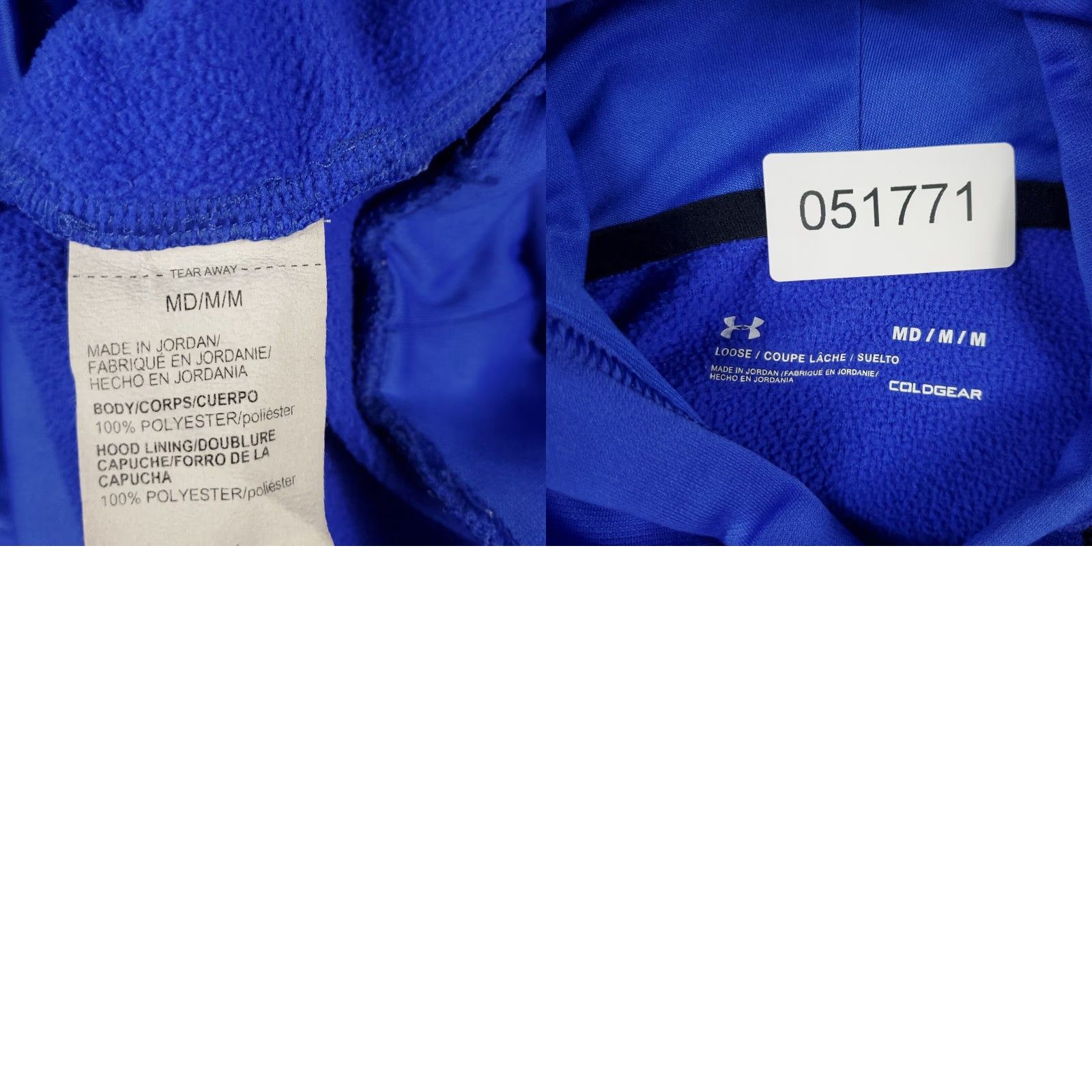 Under Armour Under Armour Hoodie Mens Medium Blue Pullover Sweatshirt Classic Sports Size US M / EU 48-50 / 2 - 8 Thumbnail