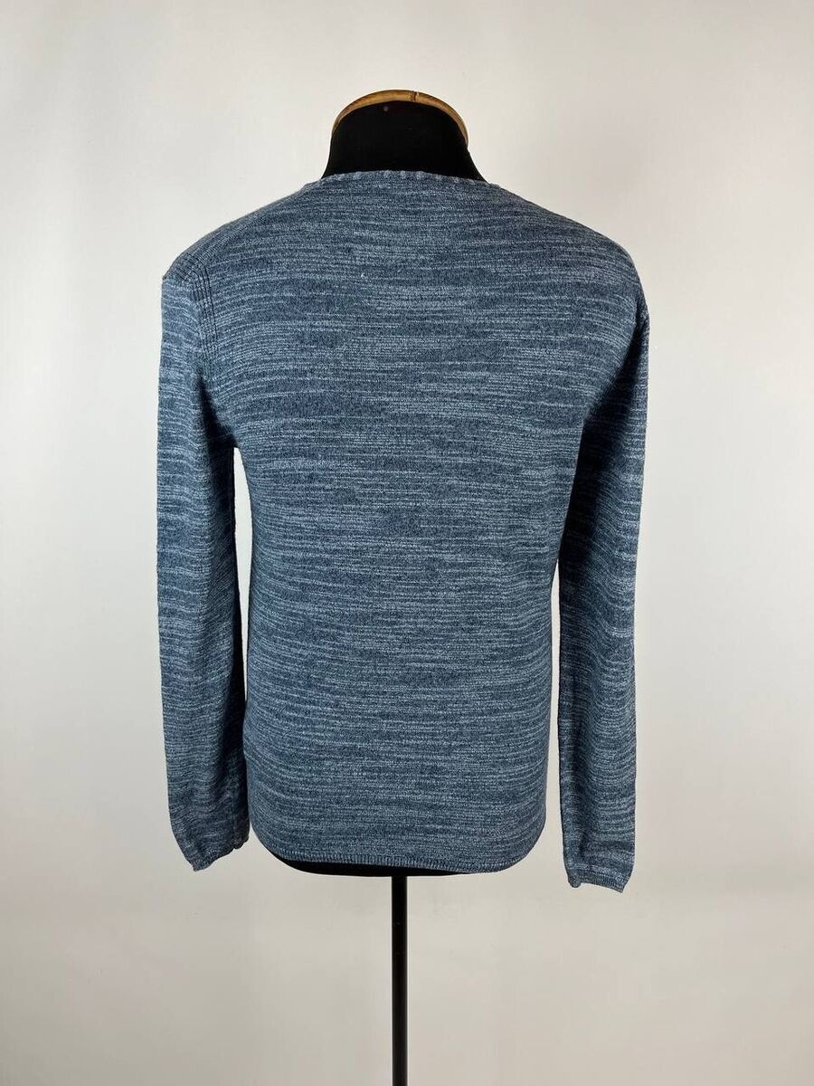 Designer × John Varvatos John Varvatos Mens Sweater Linen Cotton Blend Grunge (0336) Size US M / EU 48-50 / 2 - 3 Thumbnail