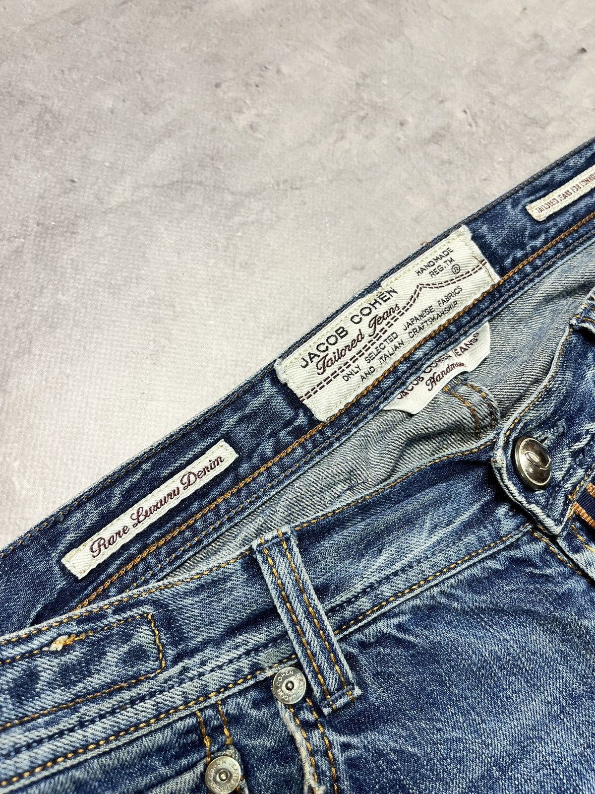 Jacob Cohen J620 Straight Fit Handmade Blue Italian Luxury