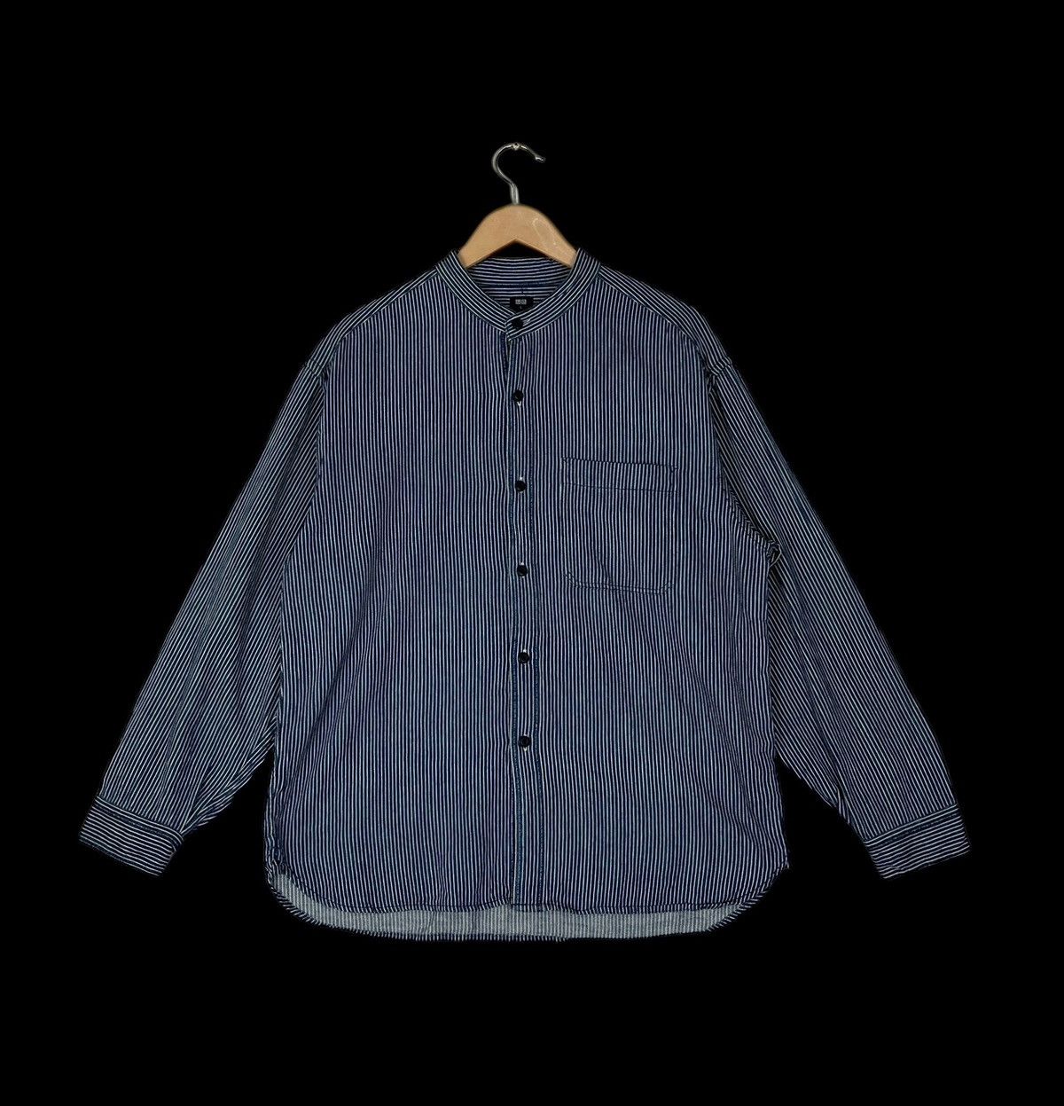 Uniqlo Uniqlo Wabash Mandarin Collar Button Up Shirt Size US L / EU 52-54 / 3 - 1 Thumbnail