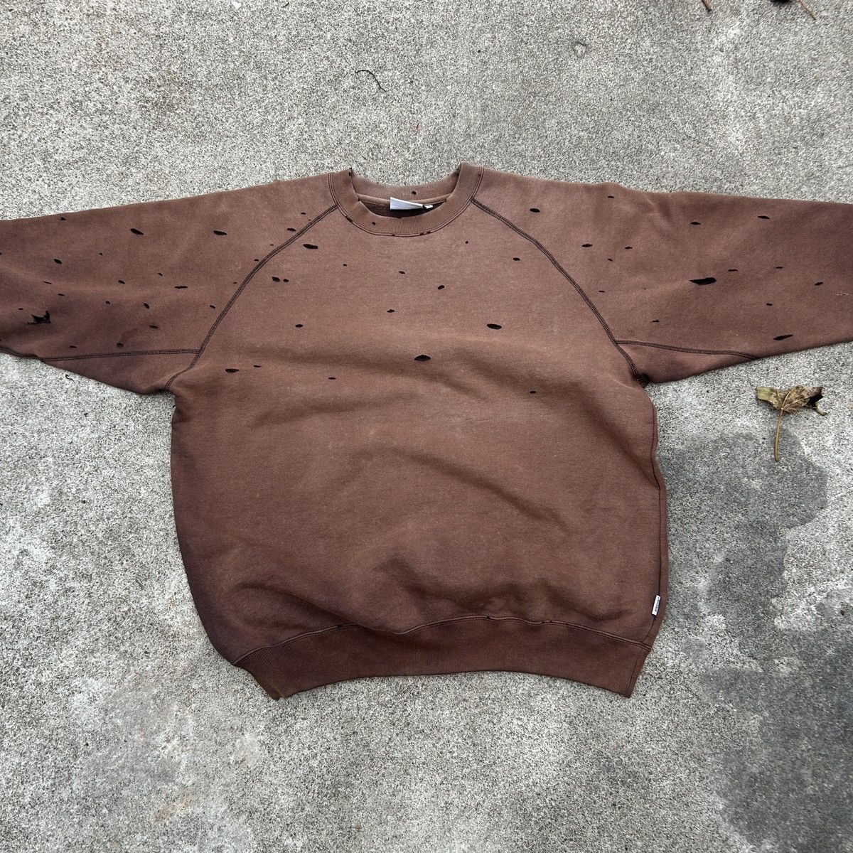 Vintage Thrashed Sun Faded Discus Athletic Brown 🍫