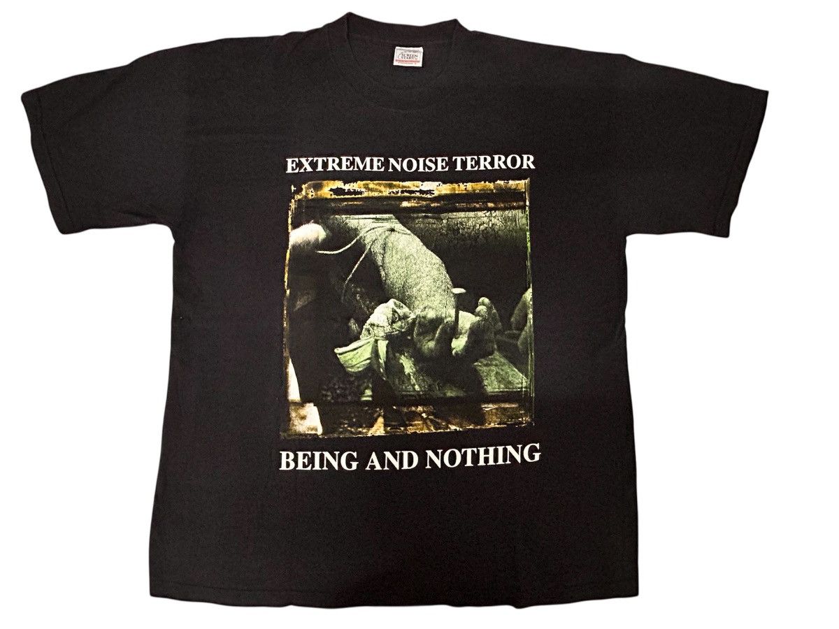 Band Tees Extreme Noise Terror “Being and Nothing” Napalm Death Size US XL / EU 56 / 4 - 1 Thumbnail